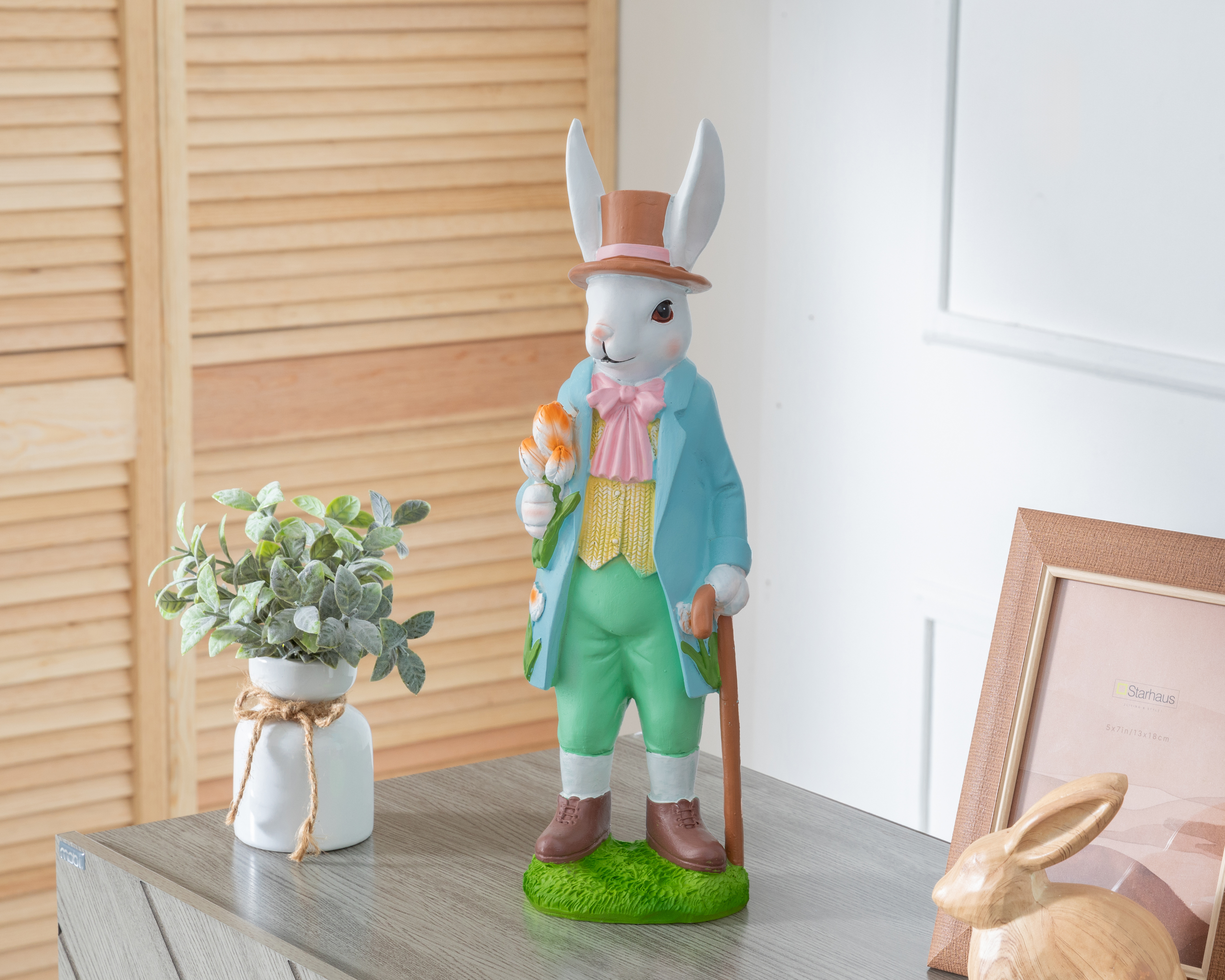 Foto 5 | Foto 5 | Figura Decorativa de Conejo Demott de Poliresina