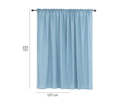 Foto 5 | Foto 5 | Cortina Verónica 137 x 225 cm Azul
