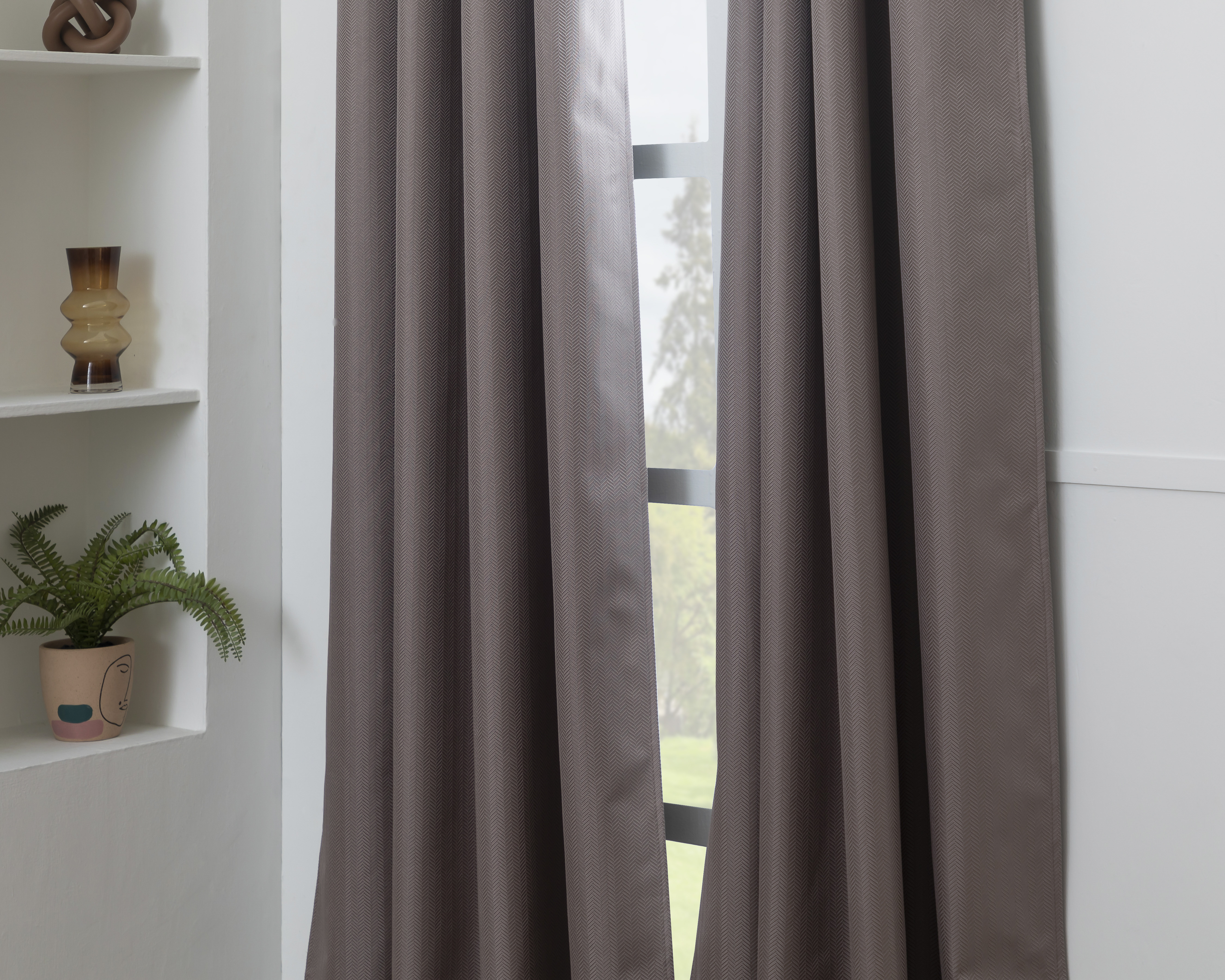 Foto 2 pulgar | Foto 1 | Cortina Beau 137 x 225 cm Café