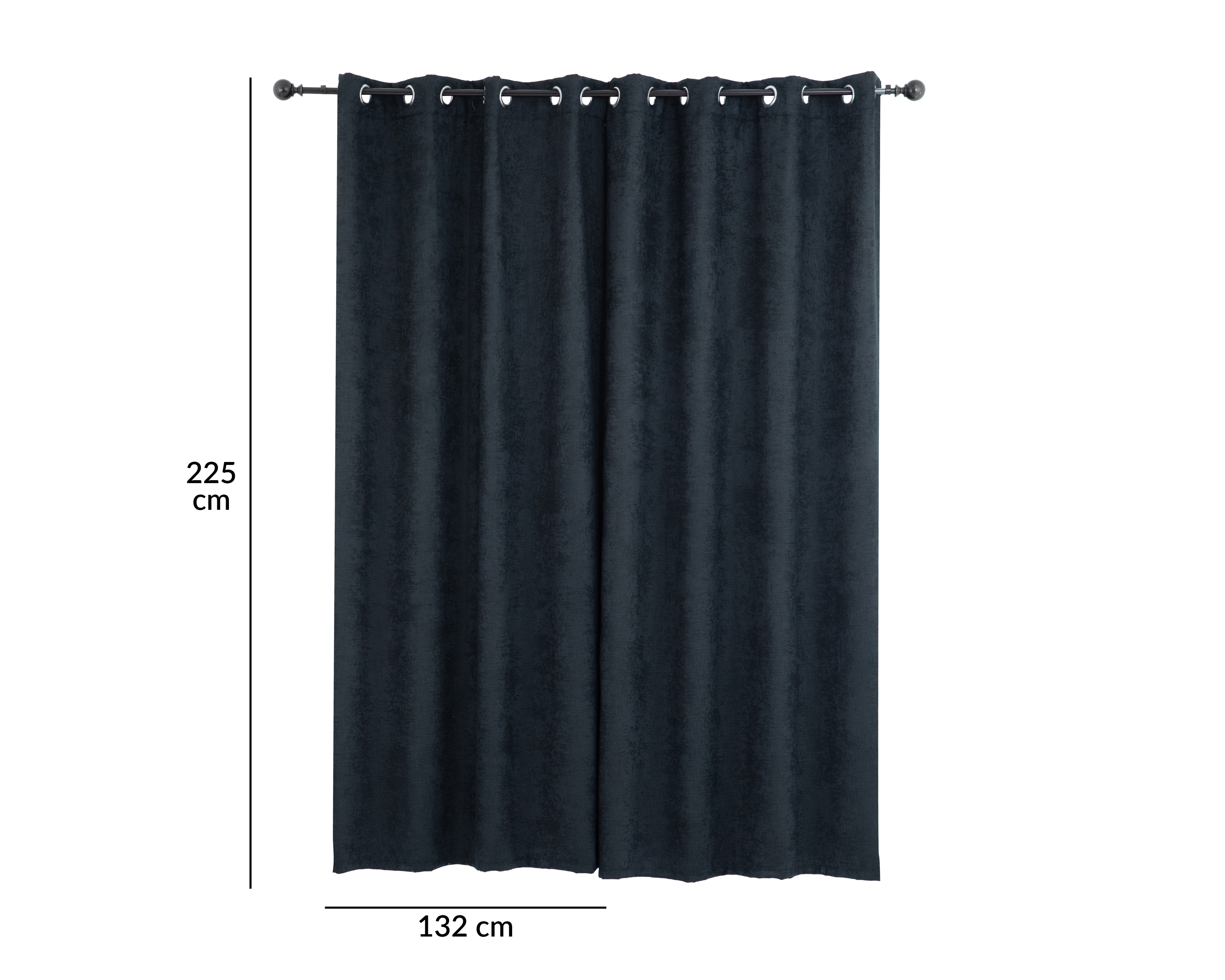 Foto 5 | Foto 5 | Cortina Blackout Marian 132 x 225 cm Negra