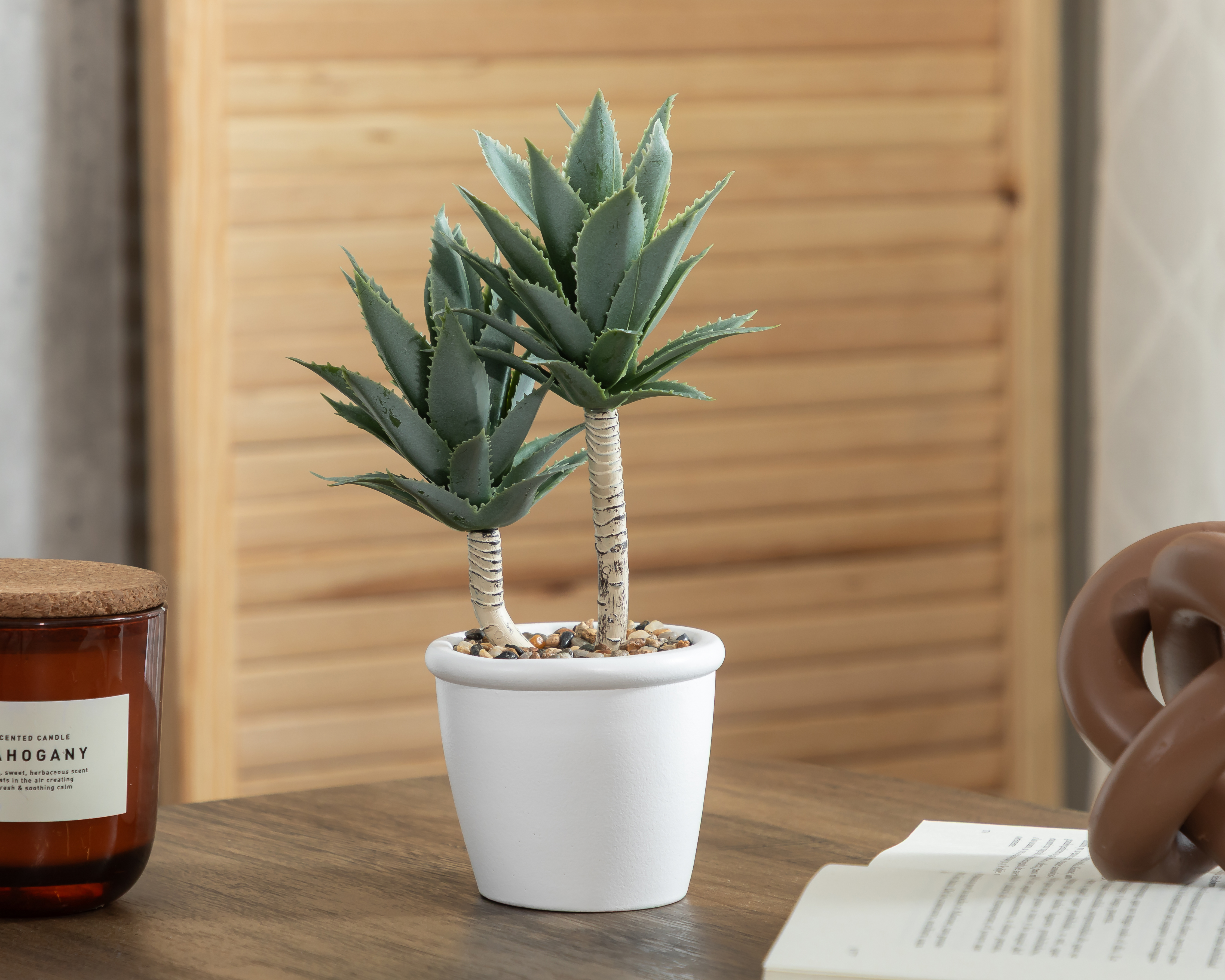 Foto 4 | Foto 4 | Agave Artificial con Maceta Starhaus 25 cm