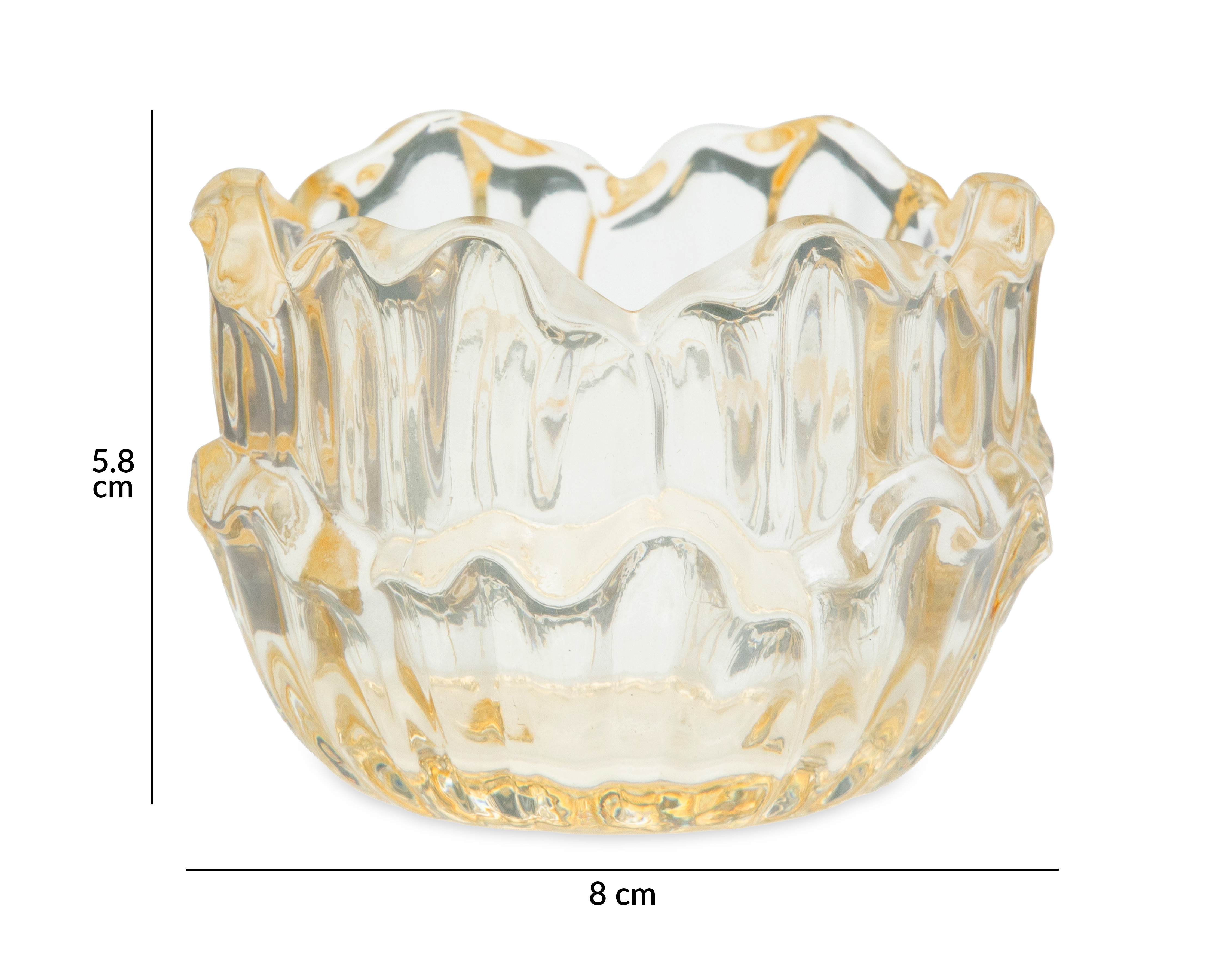 Foto 6 pulgar | Foto 5 | Portavela Berdi de Vidrio