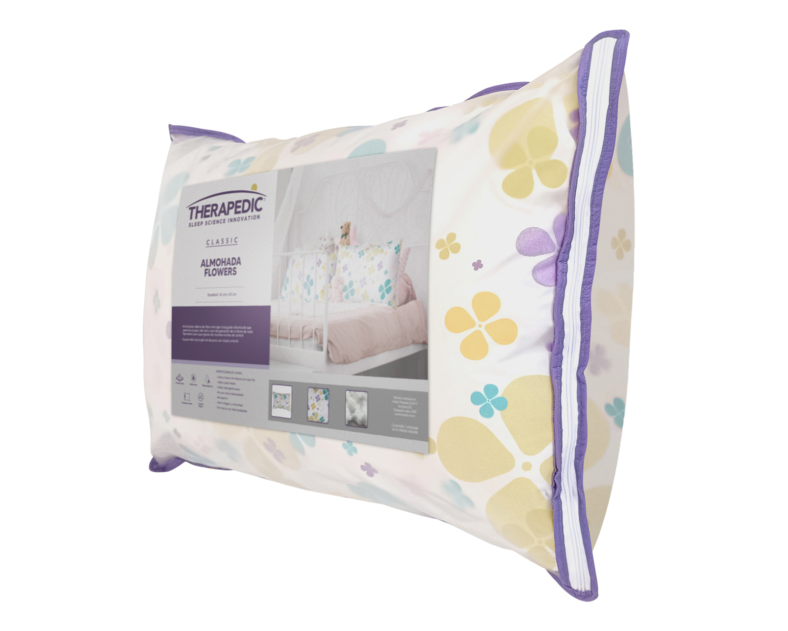 Foto 7 | Foto 7 | Almohada Therapedic Flowers Stándar Suave