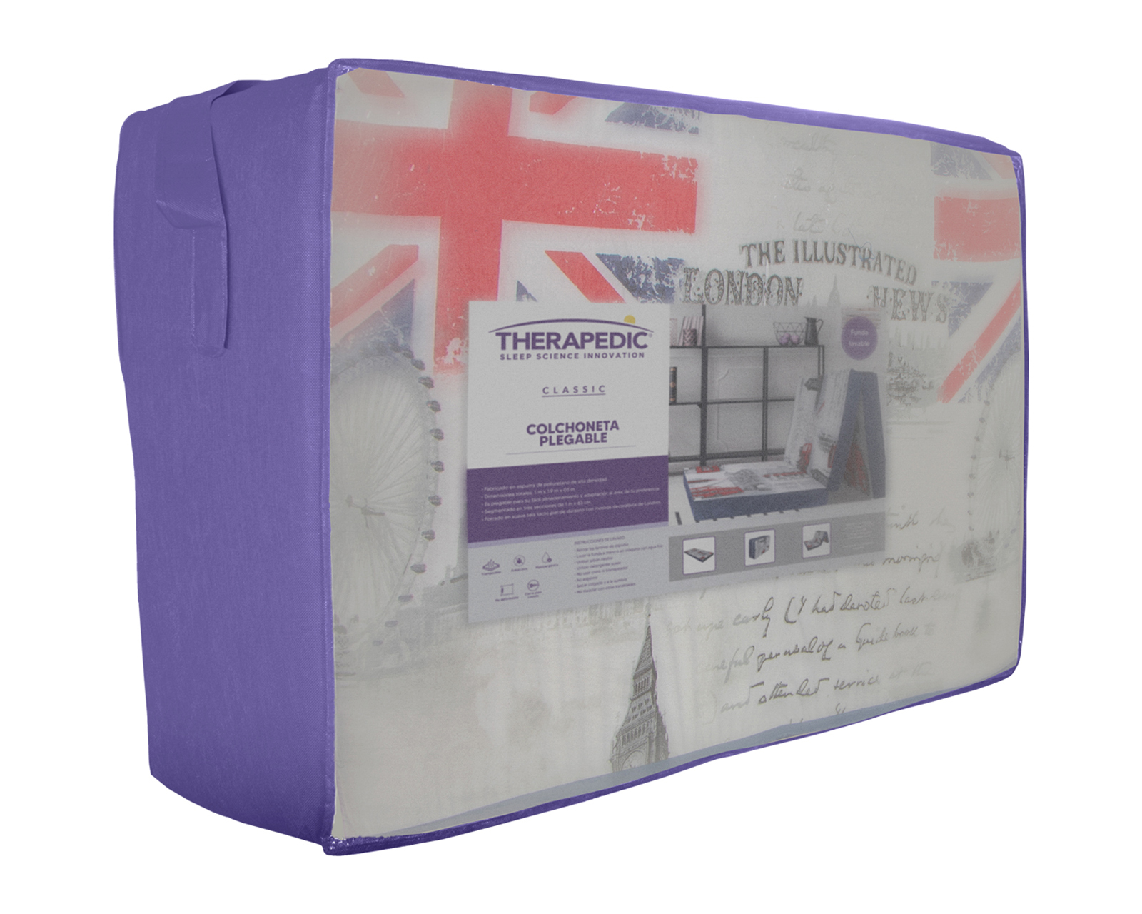Foto 5 | Foto 5 | Colchoneta Plegable Individual Therapedic Travel