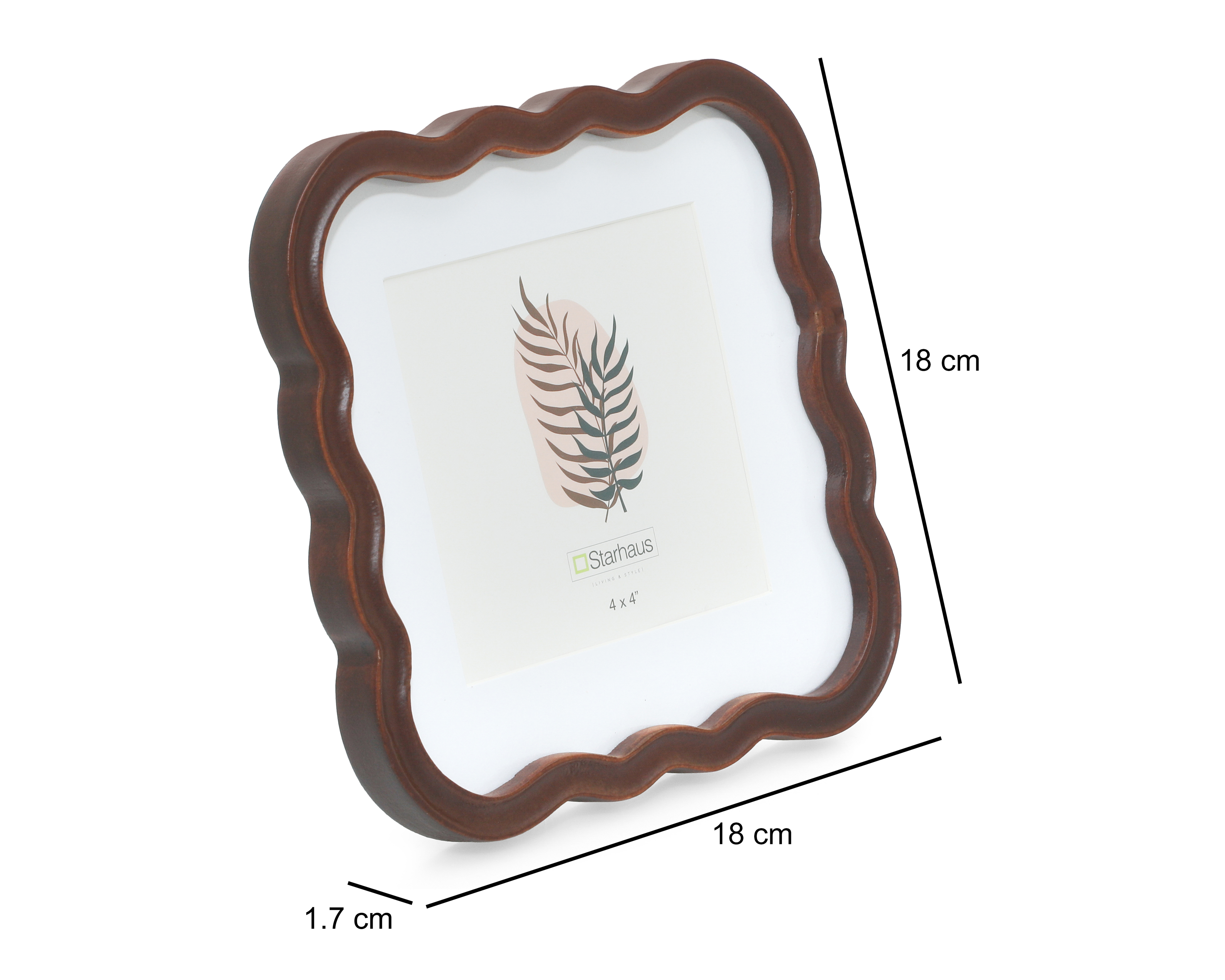 Foto 6 pulgar | Foto 5 | Portarretrato de Madera Starhaus 4 x 4 Pulgadas