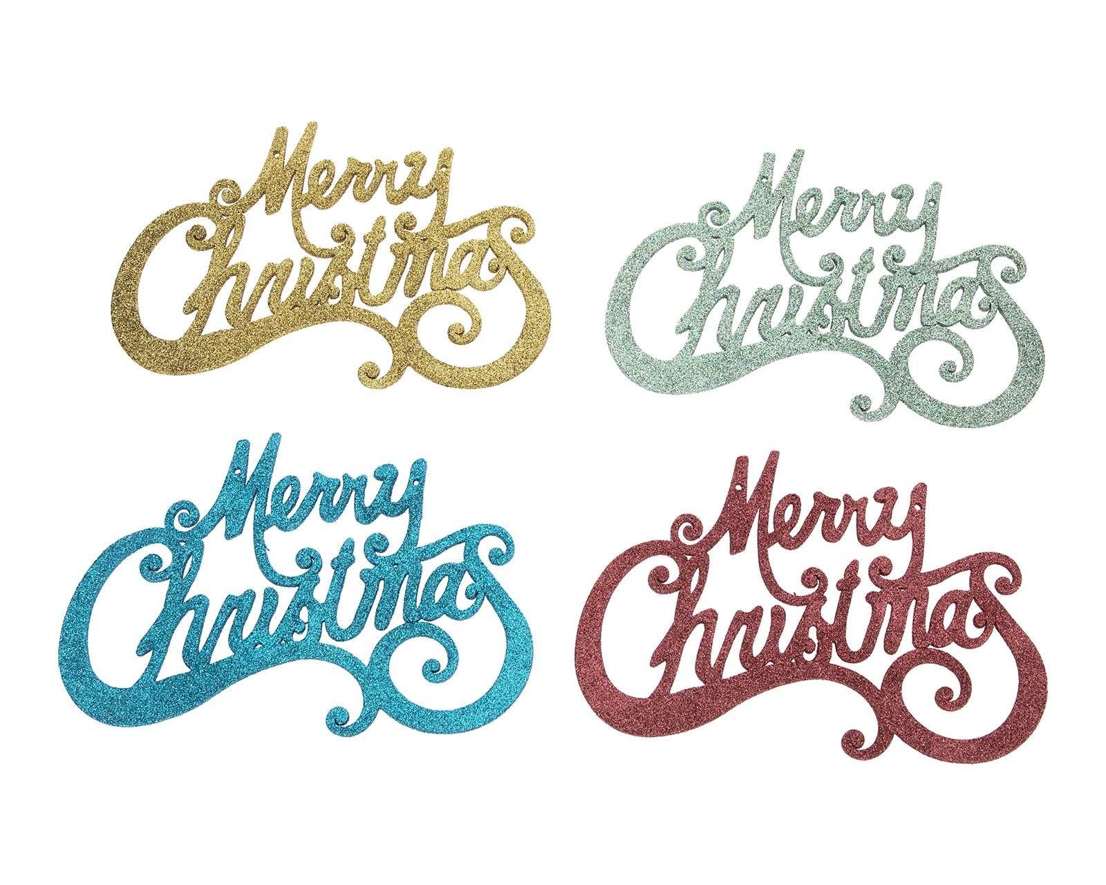 Foto 1 | Foto 1 | Adornos Navideños Merry Christmas Rainbow 4 Piezas