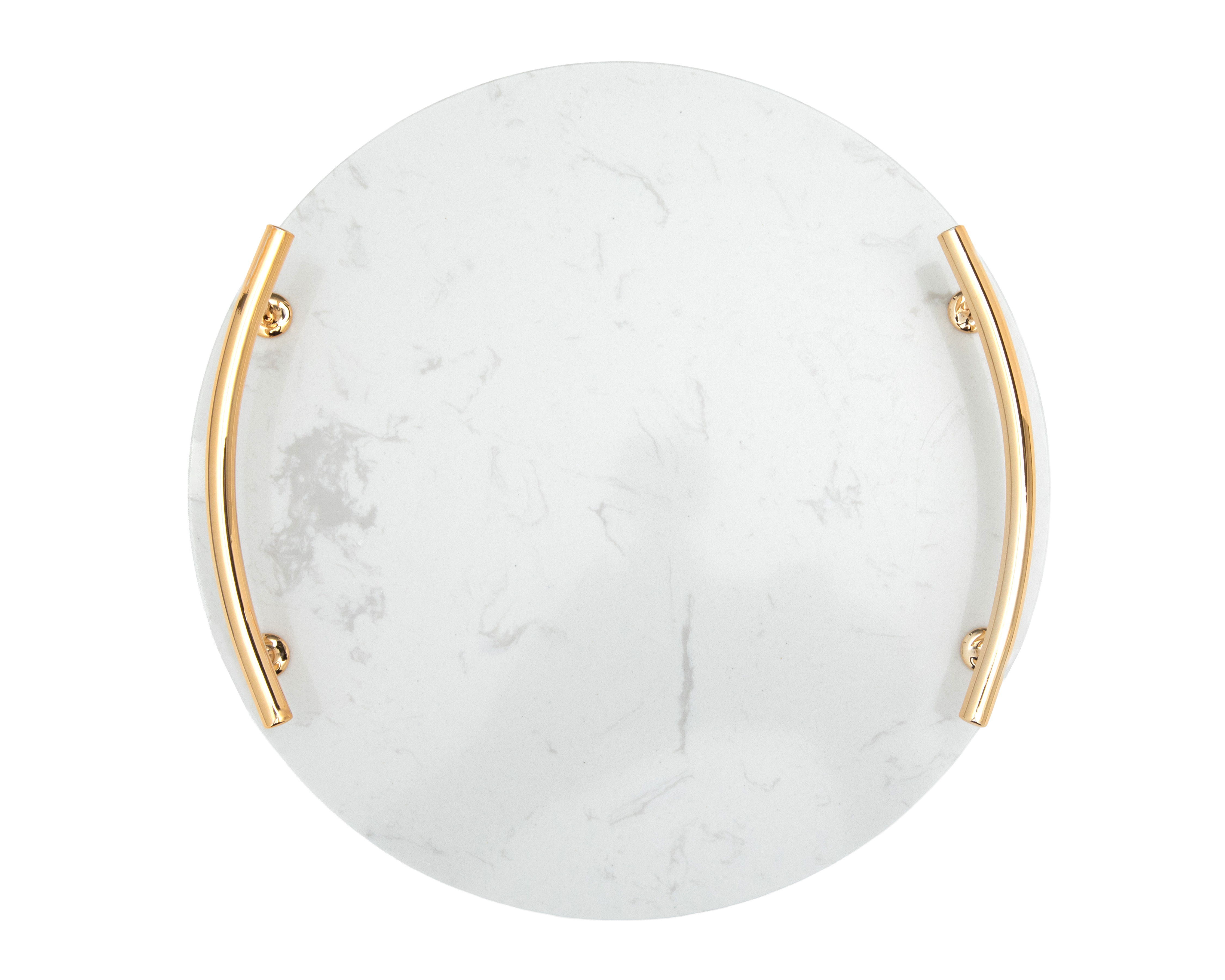 Foto 3 pulgar | Foto 2 | Charola Decorativa Redonda Armen de Mármol