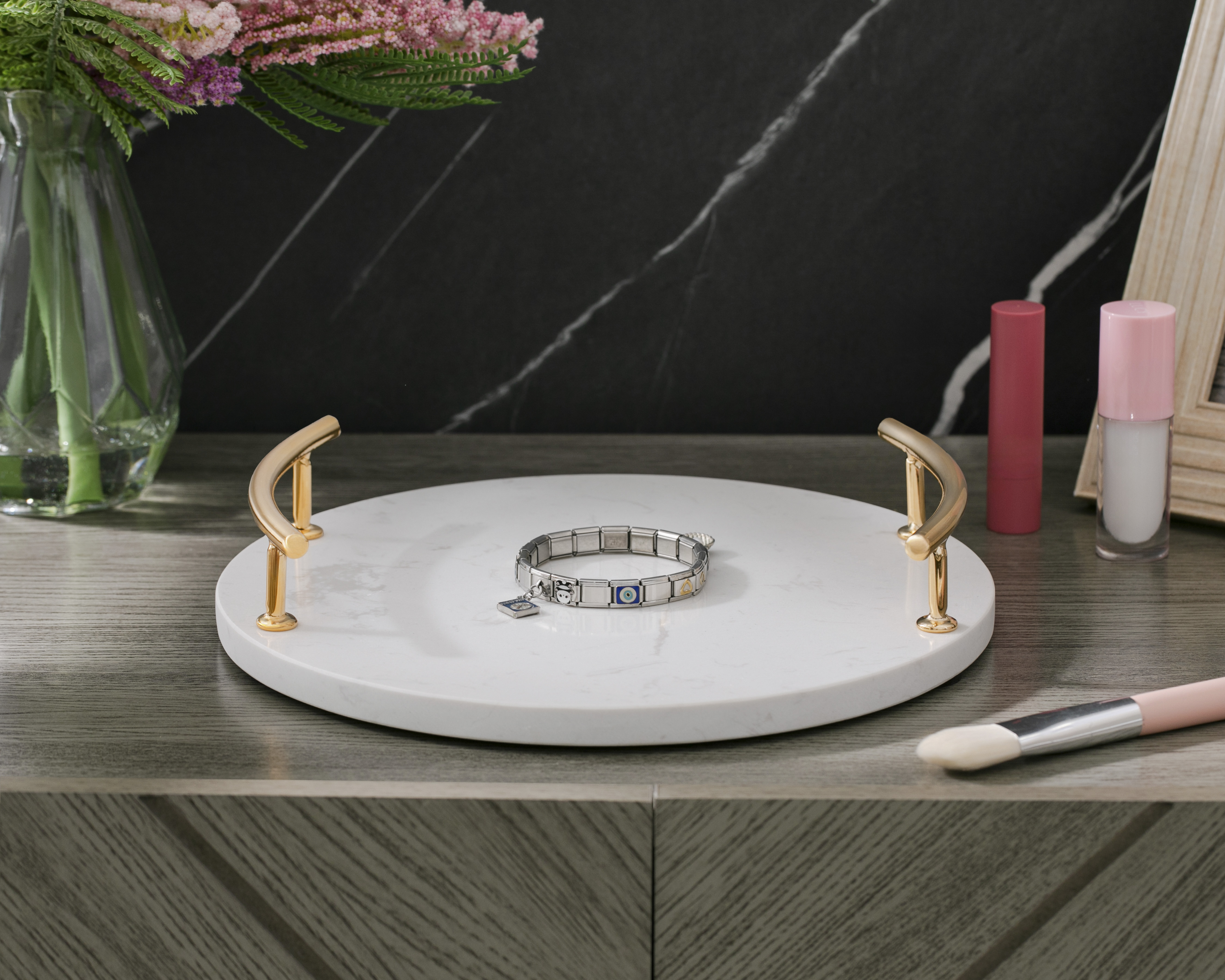 Foto 4 | Foto 4 | Charola Decorativa Redonda Armen de Mármol