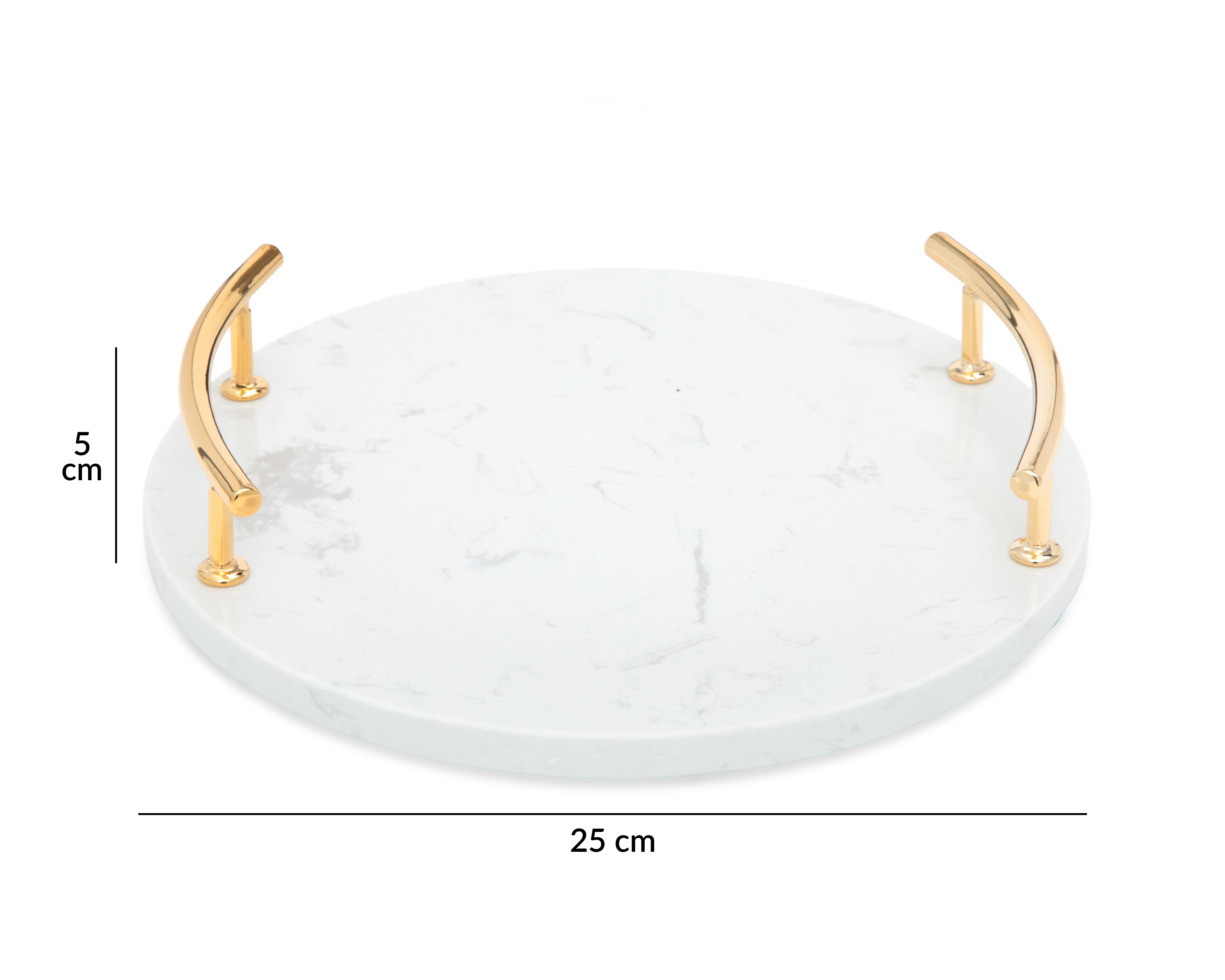 Foto 6 pulgar | Foto 5 | Charola Decorativa Redonda Armen de Mármol