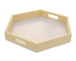 Charola Decorativa Hexagonal Ari de Plástico