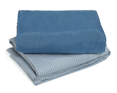 Foto 2 | Foto 2 | Sábana Matrimonial con Fundas para Almohada Starhaus Hana Azul 8 Piezas