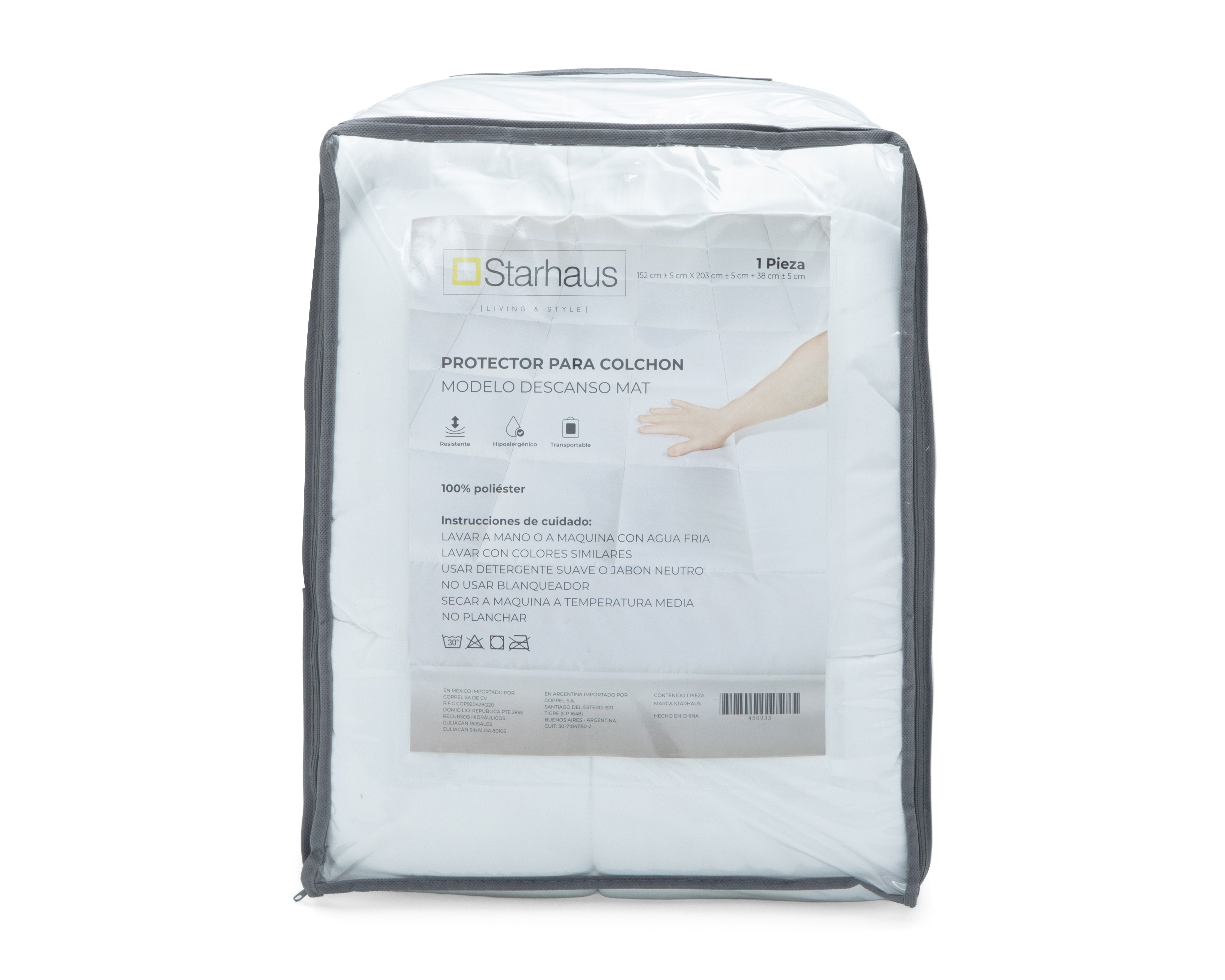 Foto 4 | Foto 4 | Protector de Colchón Matrimonial Starhaus Descanso Mat Blanco