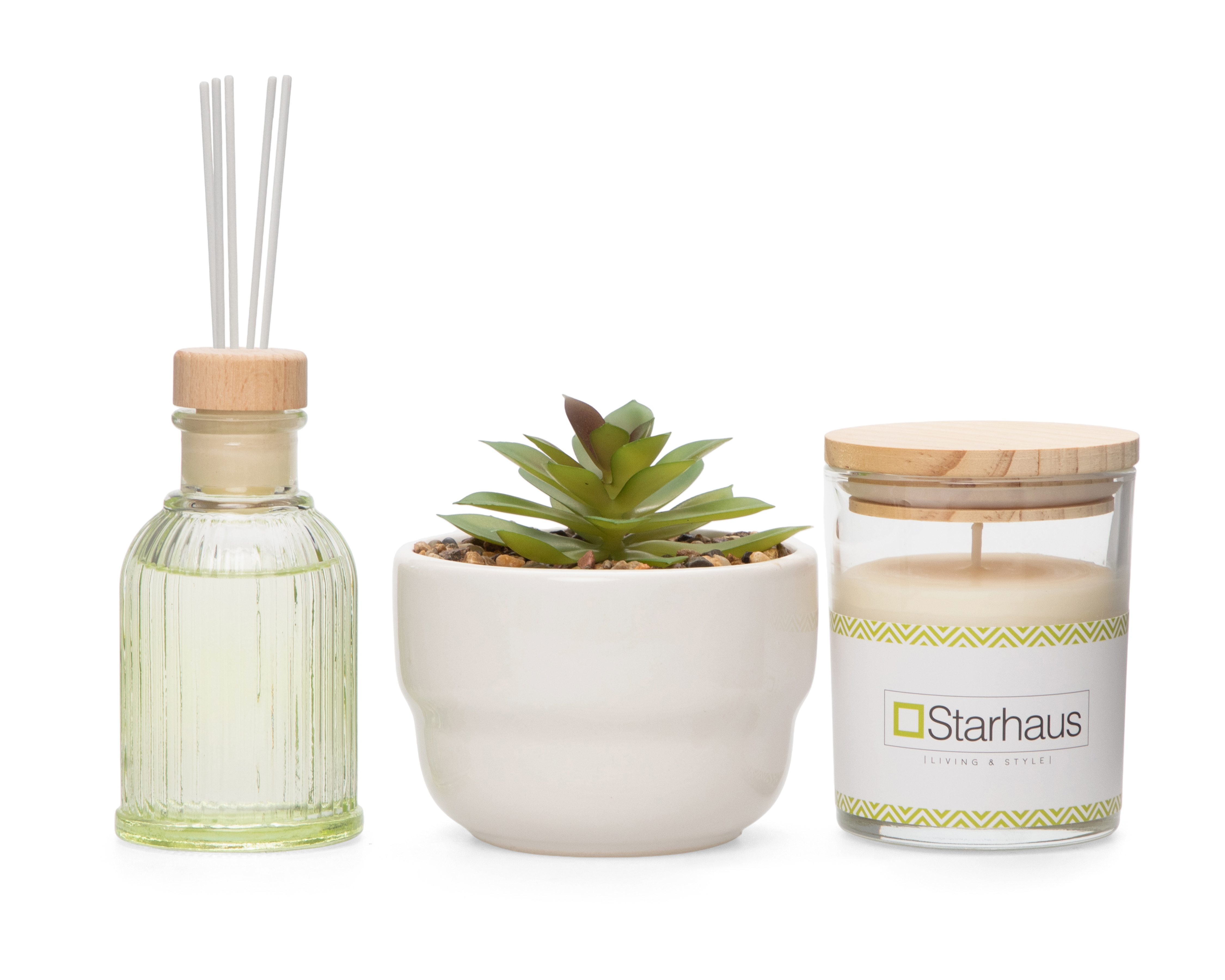 Foto 1 | Foto 1 | Set de Difusor con Vela y Planta Aromático Starhaus 3 Piezas