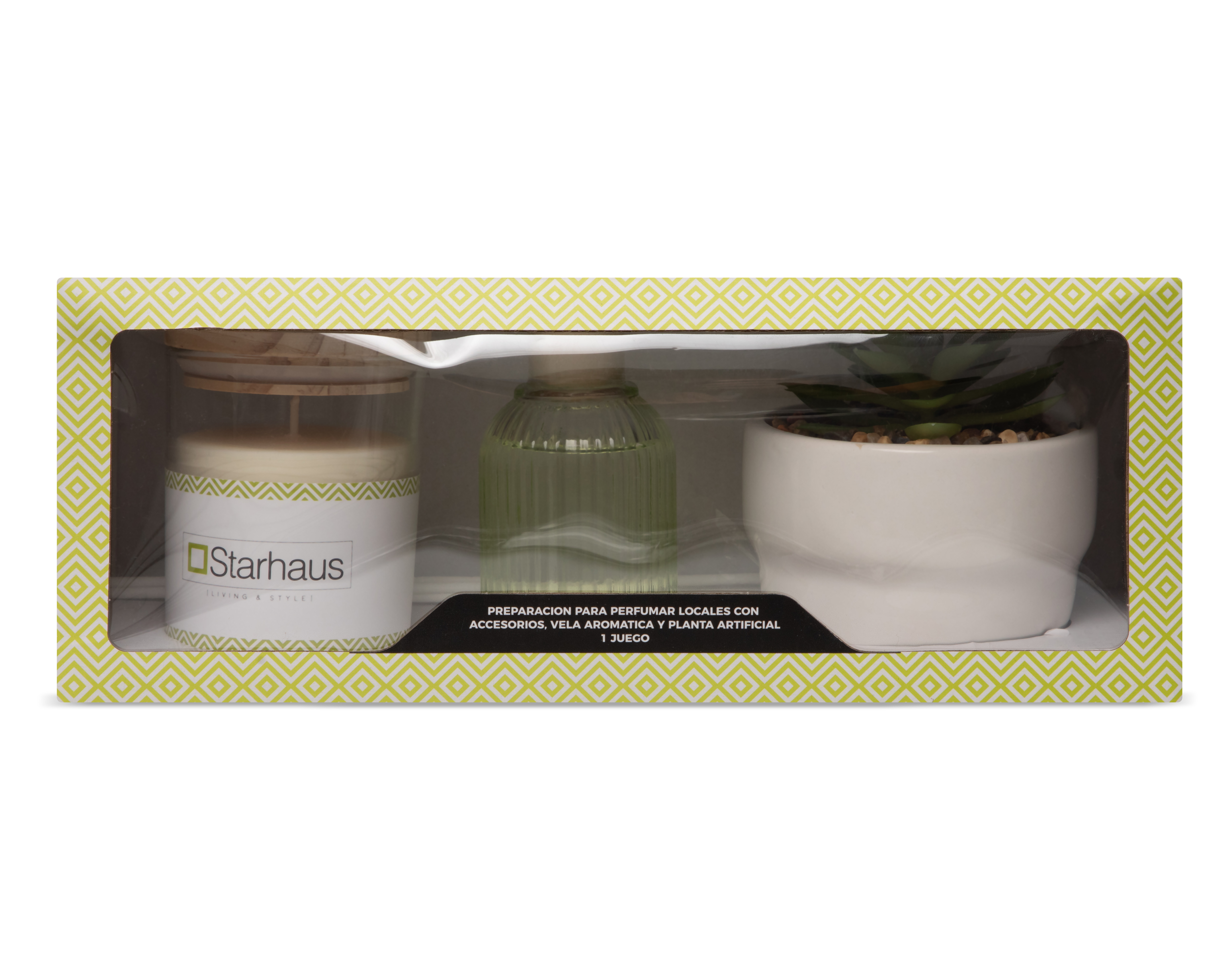 Foto 4 | Foto 4 | Set de Difusor con Vela y Planta Aromático Starhaus 3 Piezas