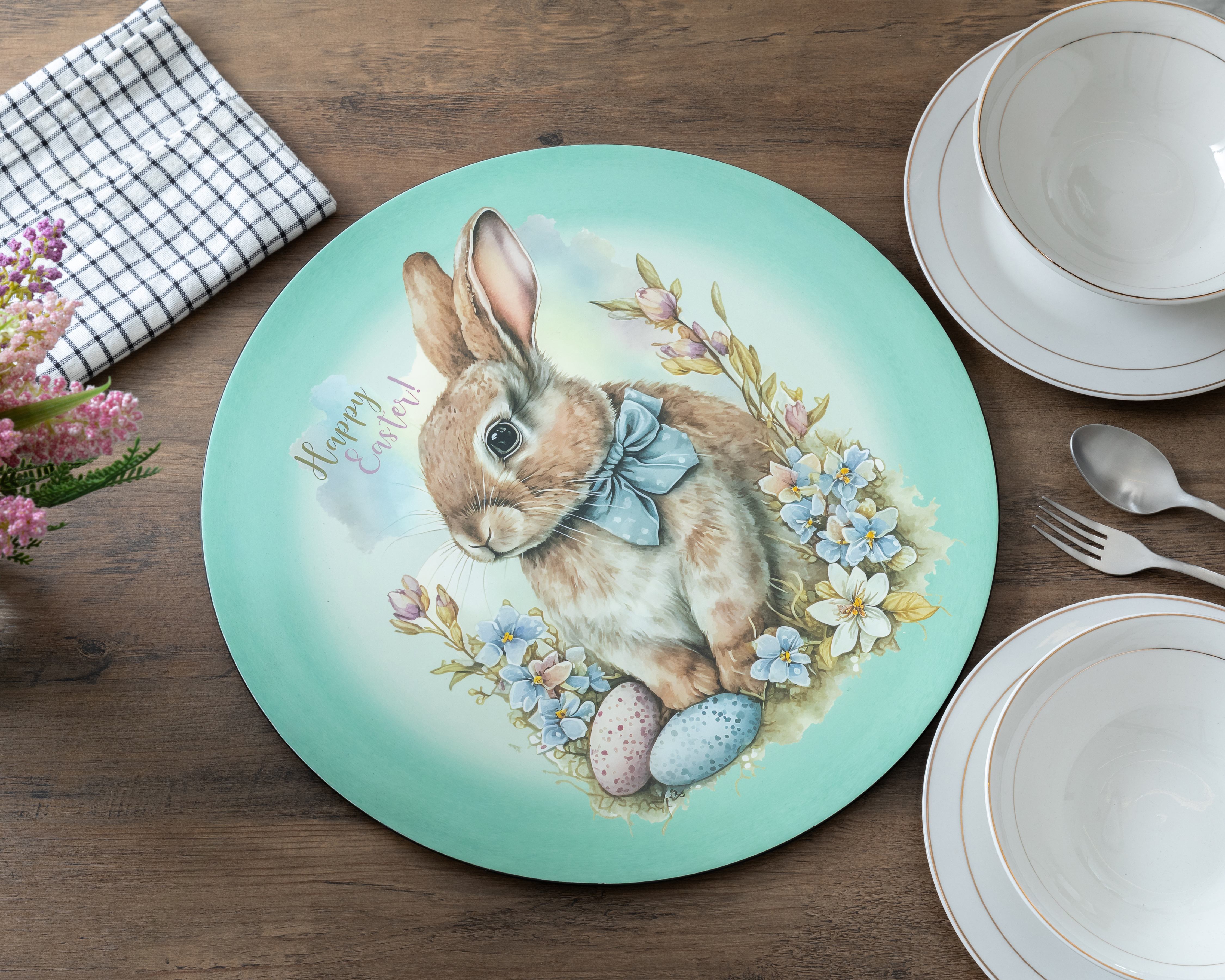 Foto 4 | Foto 4 | Platón Decorativo de Pascua Brote de Plástico