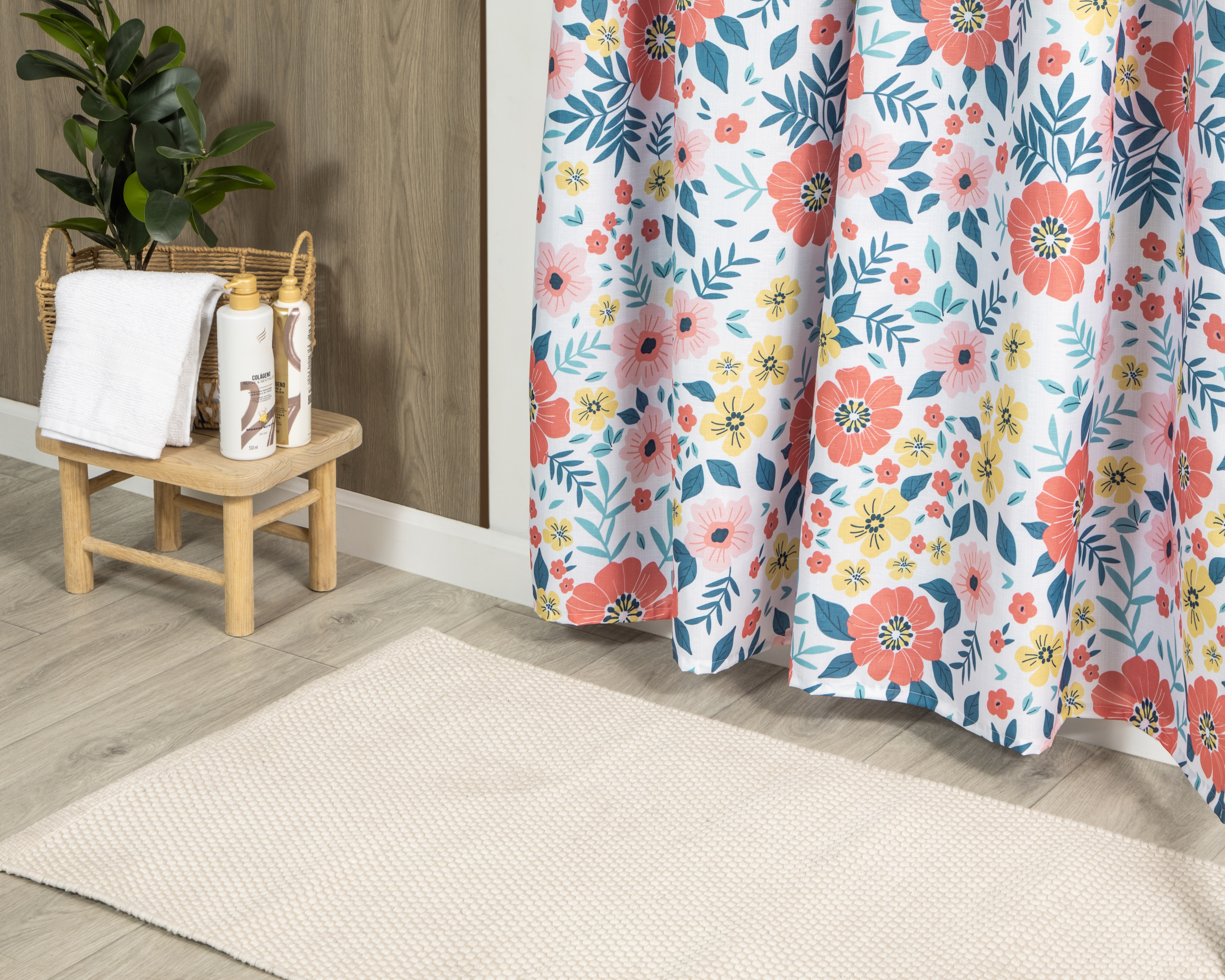 Foto 7 pulgar | Foto 6 | Cortina para Baño Starhaus Multicolor 2 Piezas