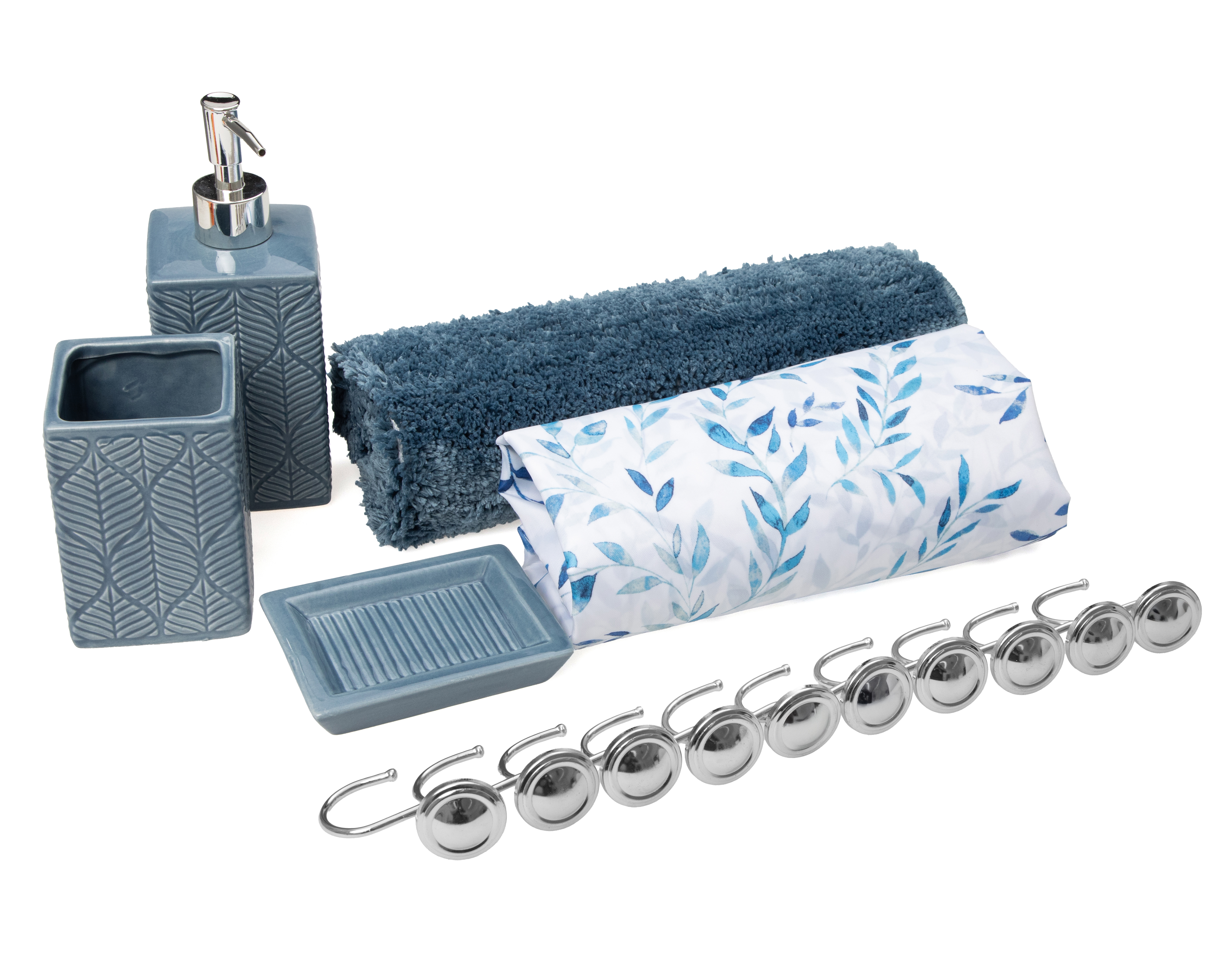 Foto 1 | Foto 1 | Accesorios de Baño Starhaus Azul 17 Piezas