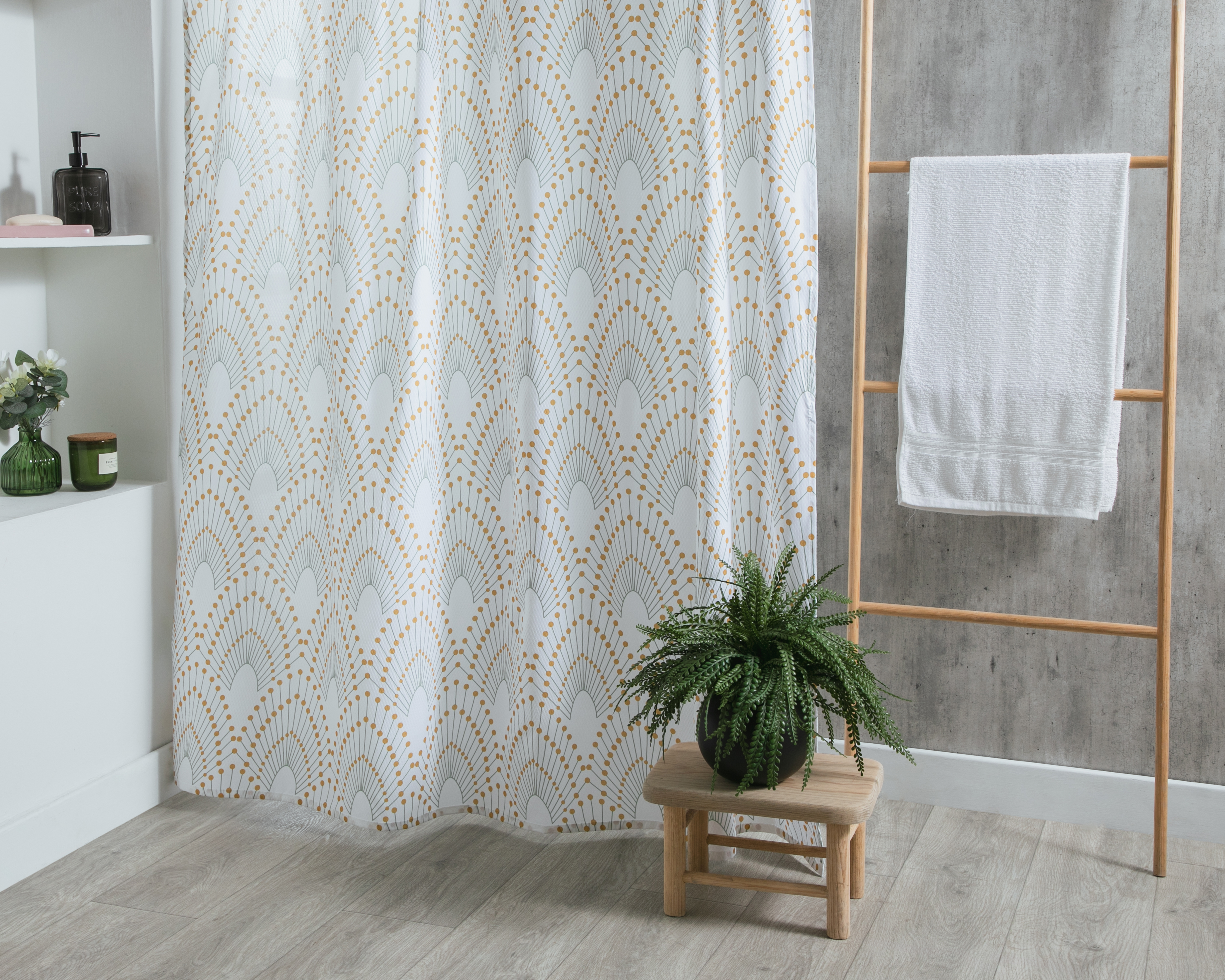 Foto 4 | Foto 4 | Cortina para Baño Starhaus Pavoreal