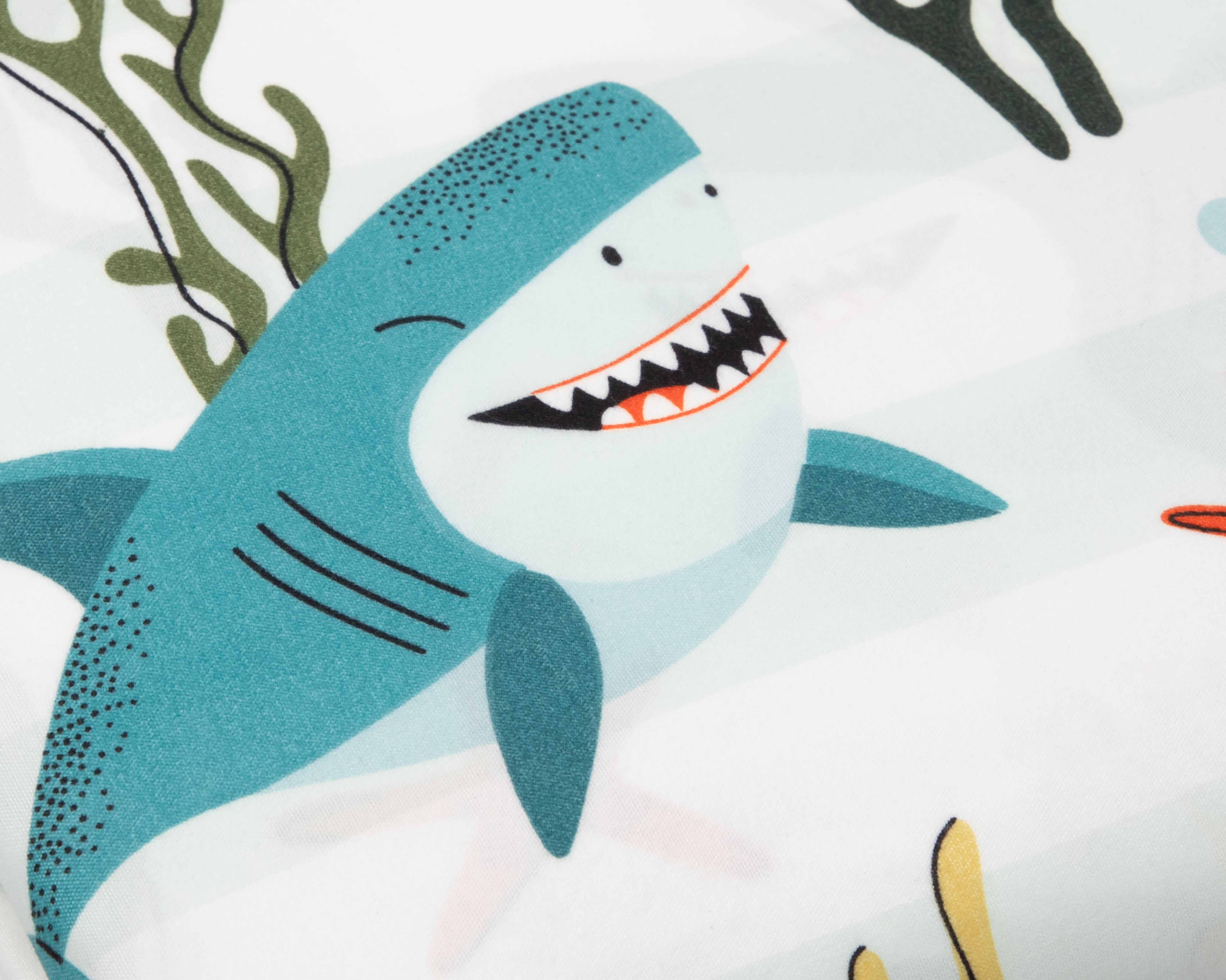 Foto 4 pulgar | Foto 3 | Sábana Individual Starhaus Happy Sharky 3 Piezas