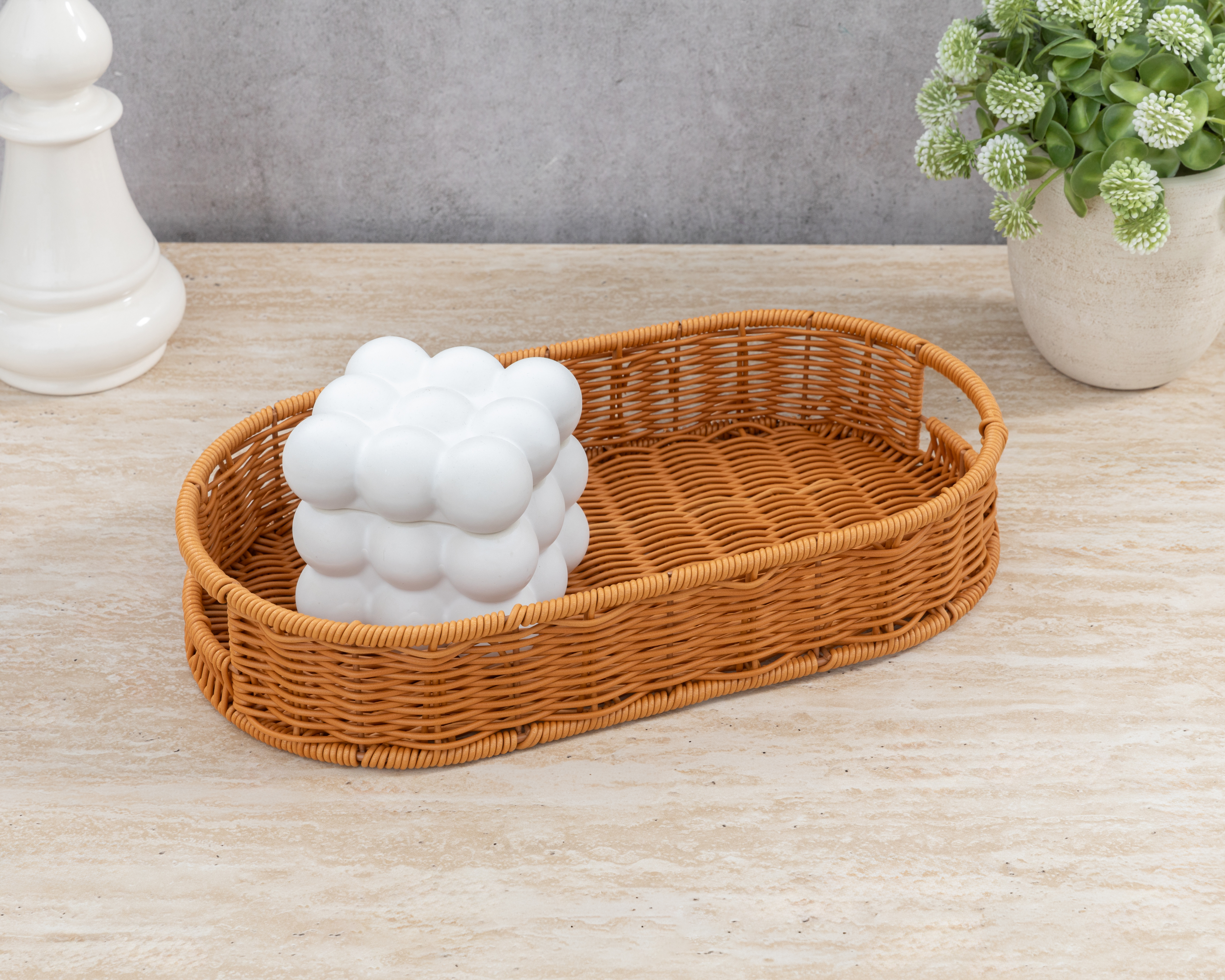 Foto 5 pulgar | Foto 4 | Platón Decorativo Cestane de Plástico