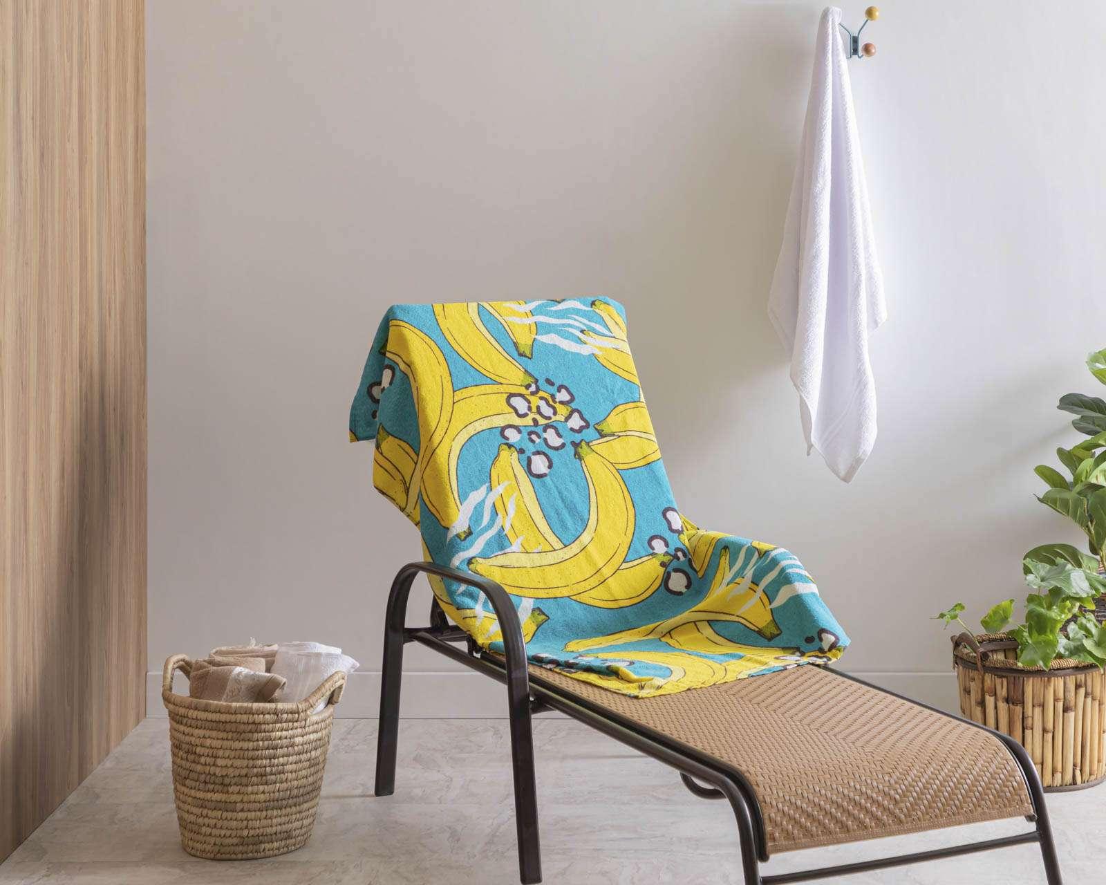 Foto 4 | Foto 4 | Toalla de Medio Baño Bananas Azul