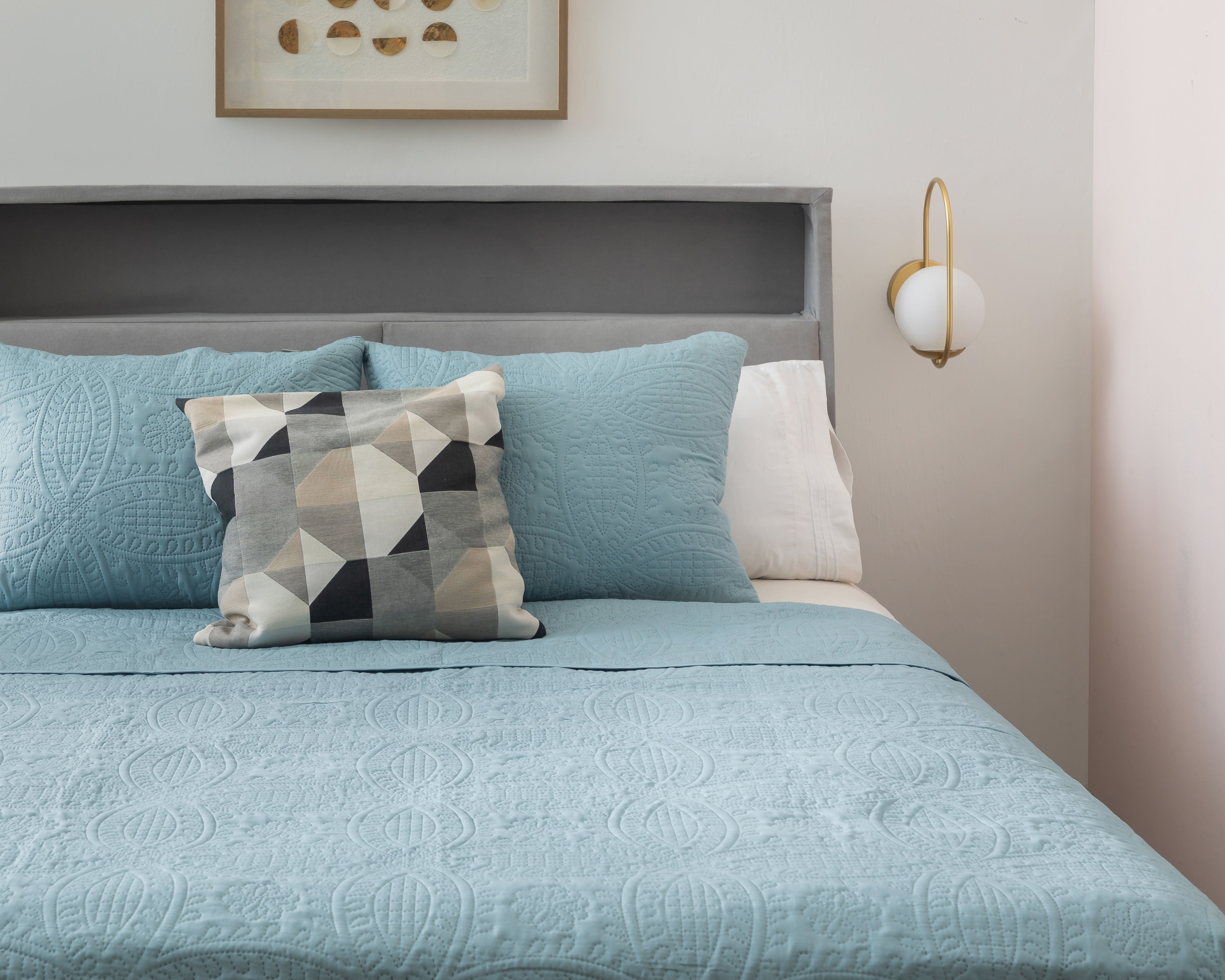 Colcha Matrimonial y Queen Size con Fundas para Almohada Starhaus Duquesa 3 Piezas