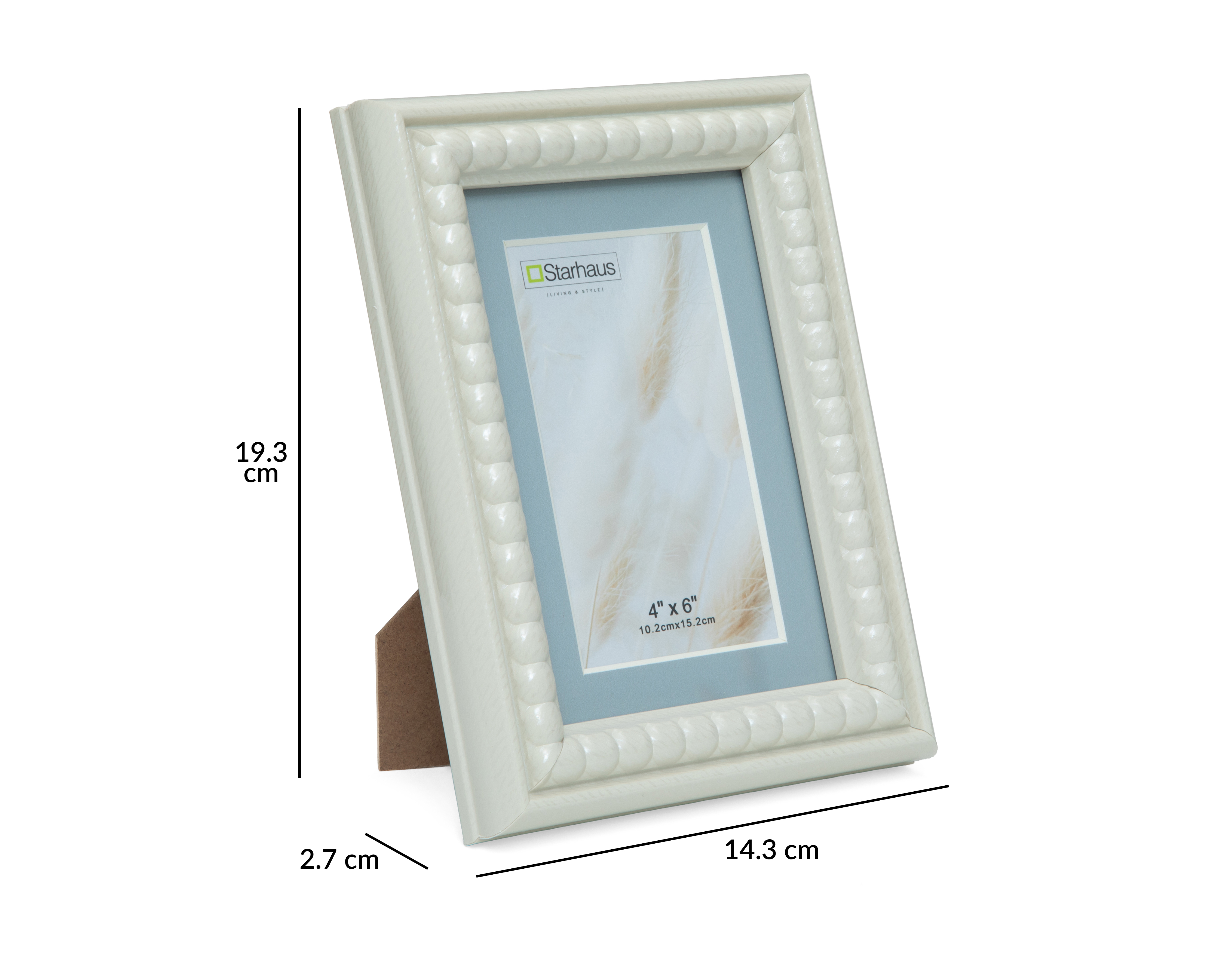 Foto 6 pulgar | Foto 5 | Portarretrato de Madera Starhaus 4 x 6 Pulgadas