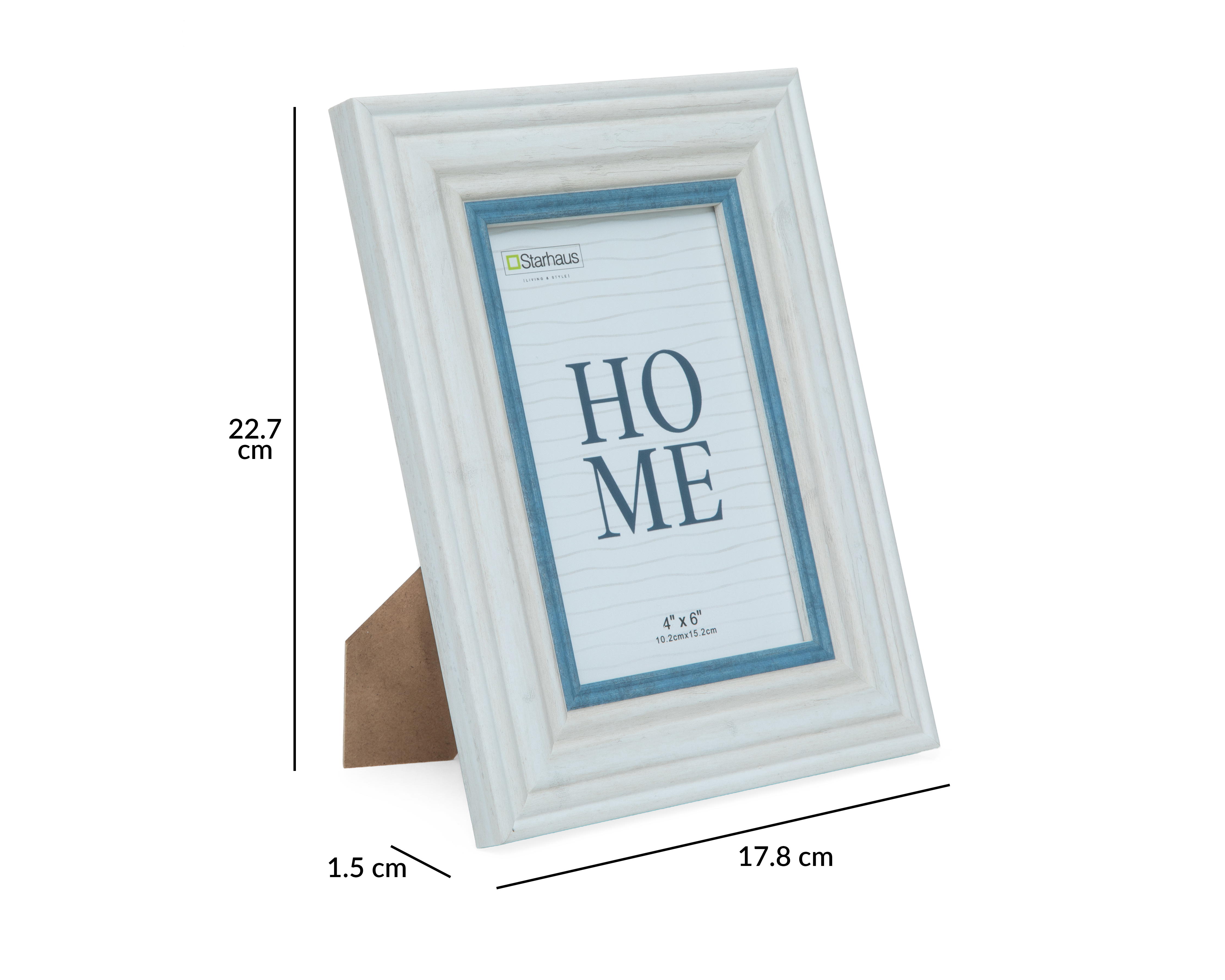 Foto 6 pulgar | Foto 5 | Portarretrato de Madera Starhaus 4 x 6 Pulgadas