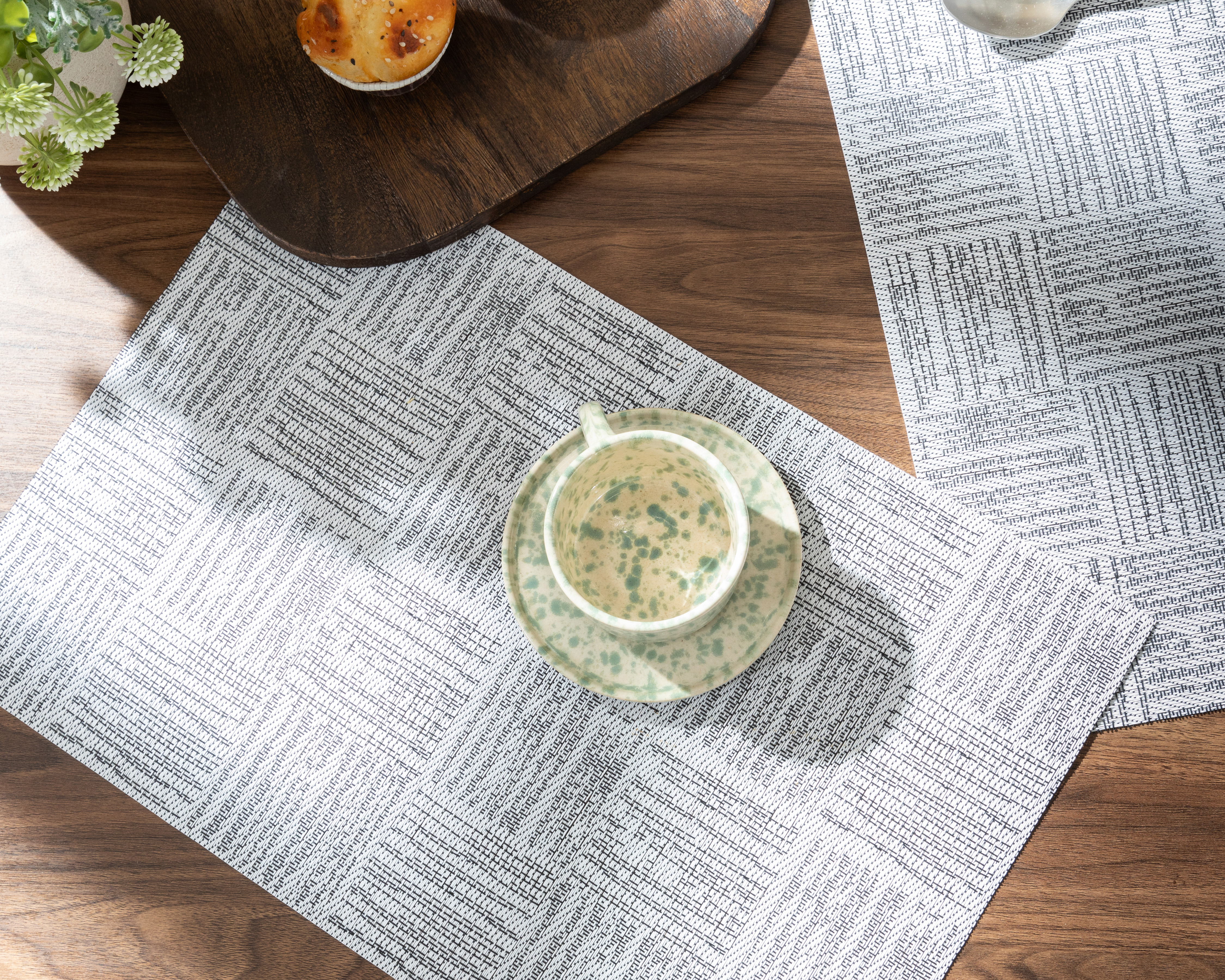 Mantel Individual Gris Starhaus 4 Piezas