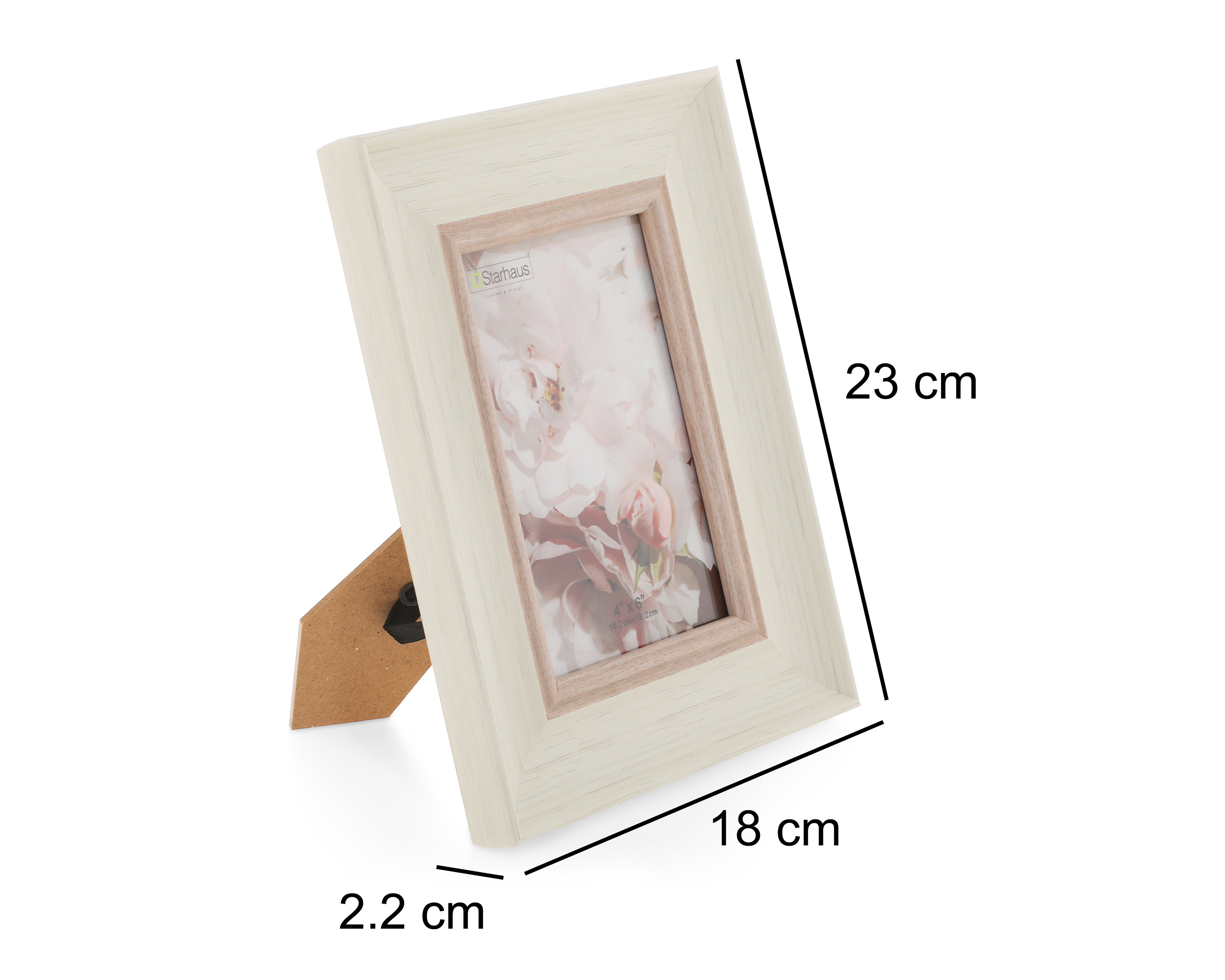 Foto 6 pulgar | Foto 5 | Portarretrato de Madera Starhaus 4 x 6 Pulgadas