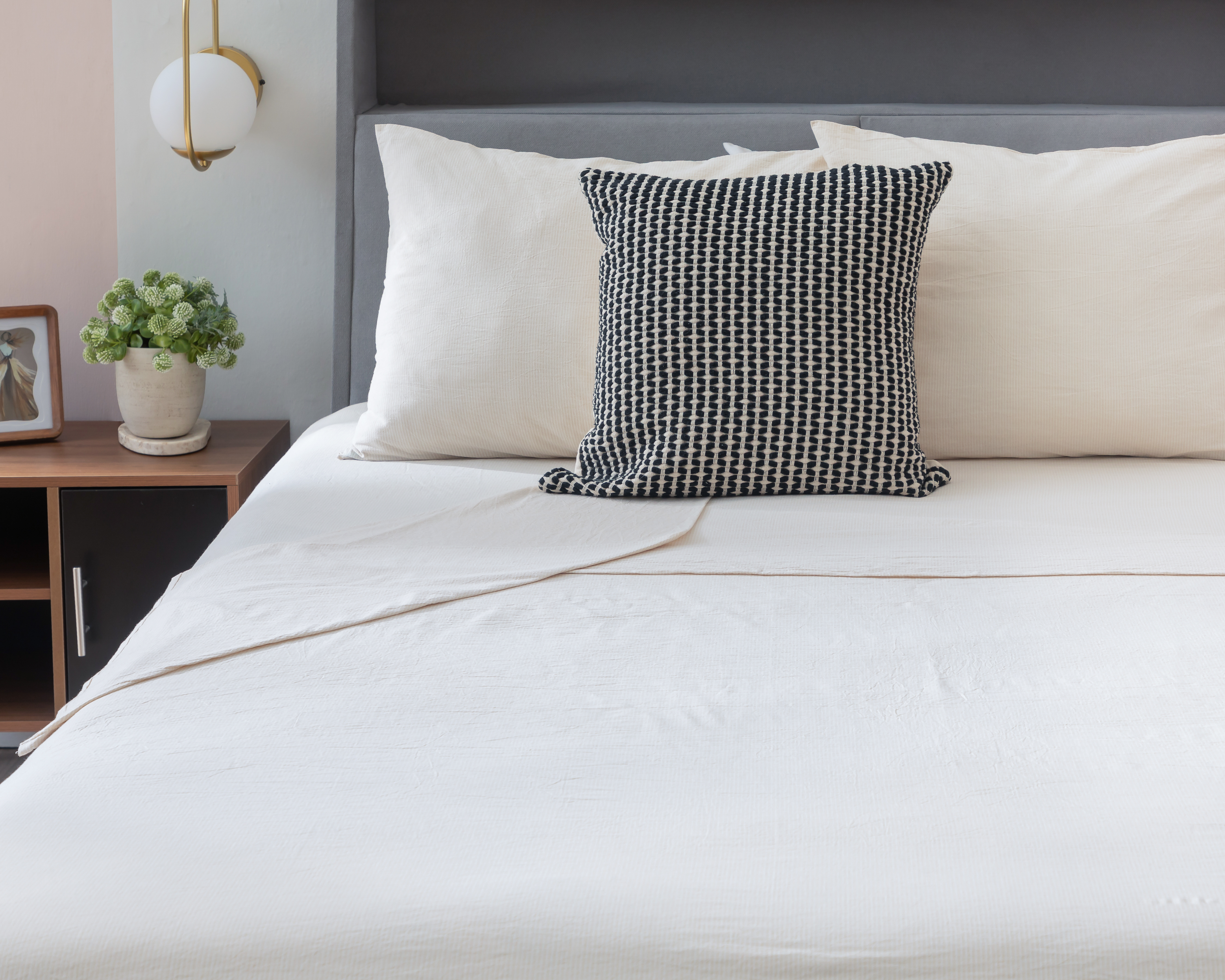 Foto 1 | Foto 1 | Sábana King Size Starhaus Marie a Rayas 4 Piezas