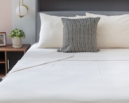 Sábana King Size Starhaus Marie a Rayas 4 Piezas