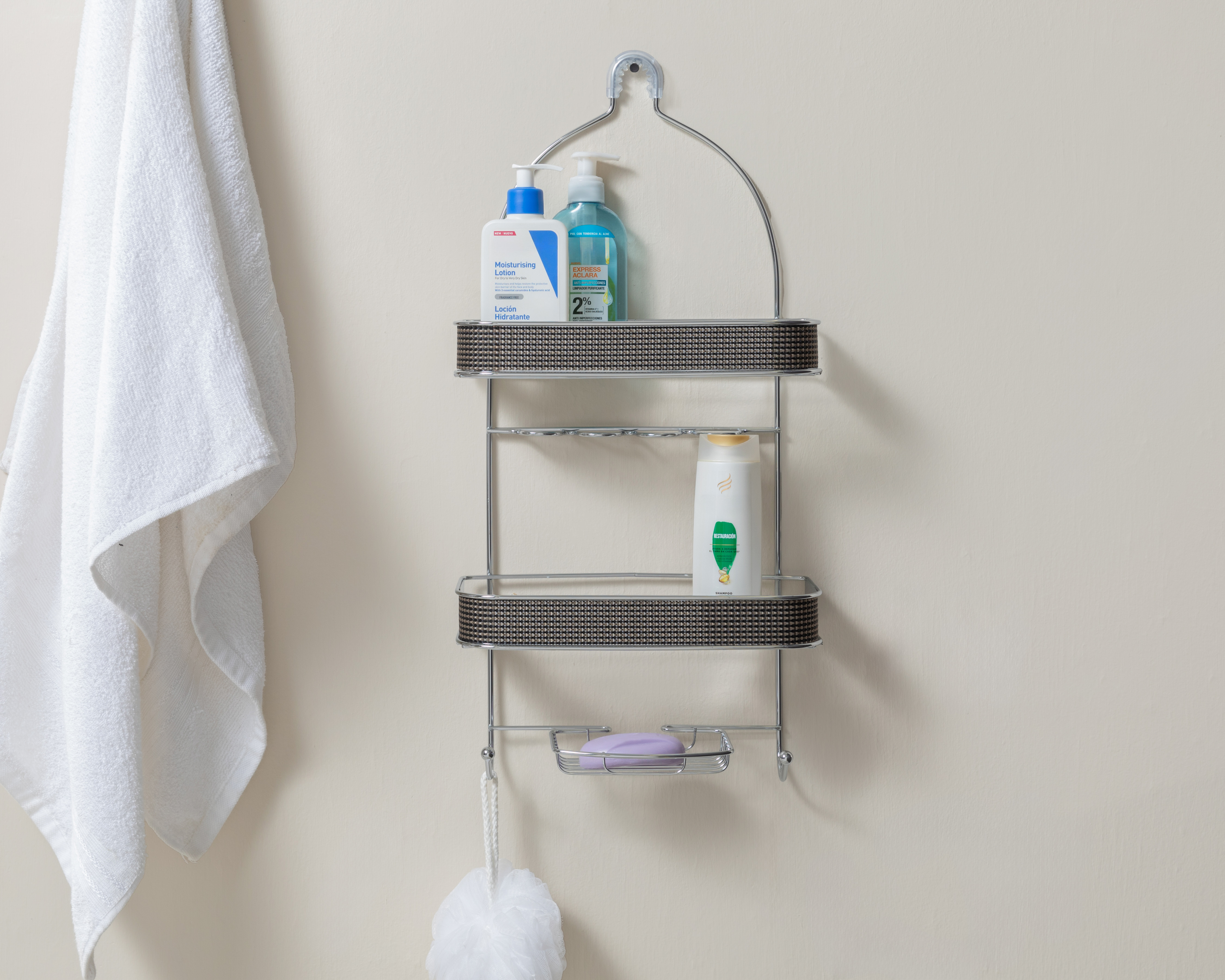 Organizador para Baño Hut Bath Style de Acero