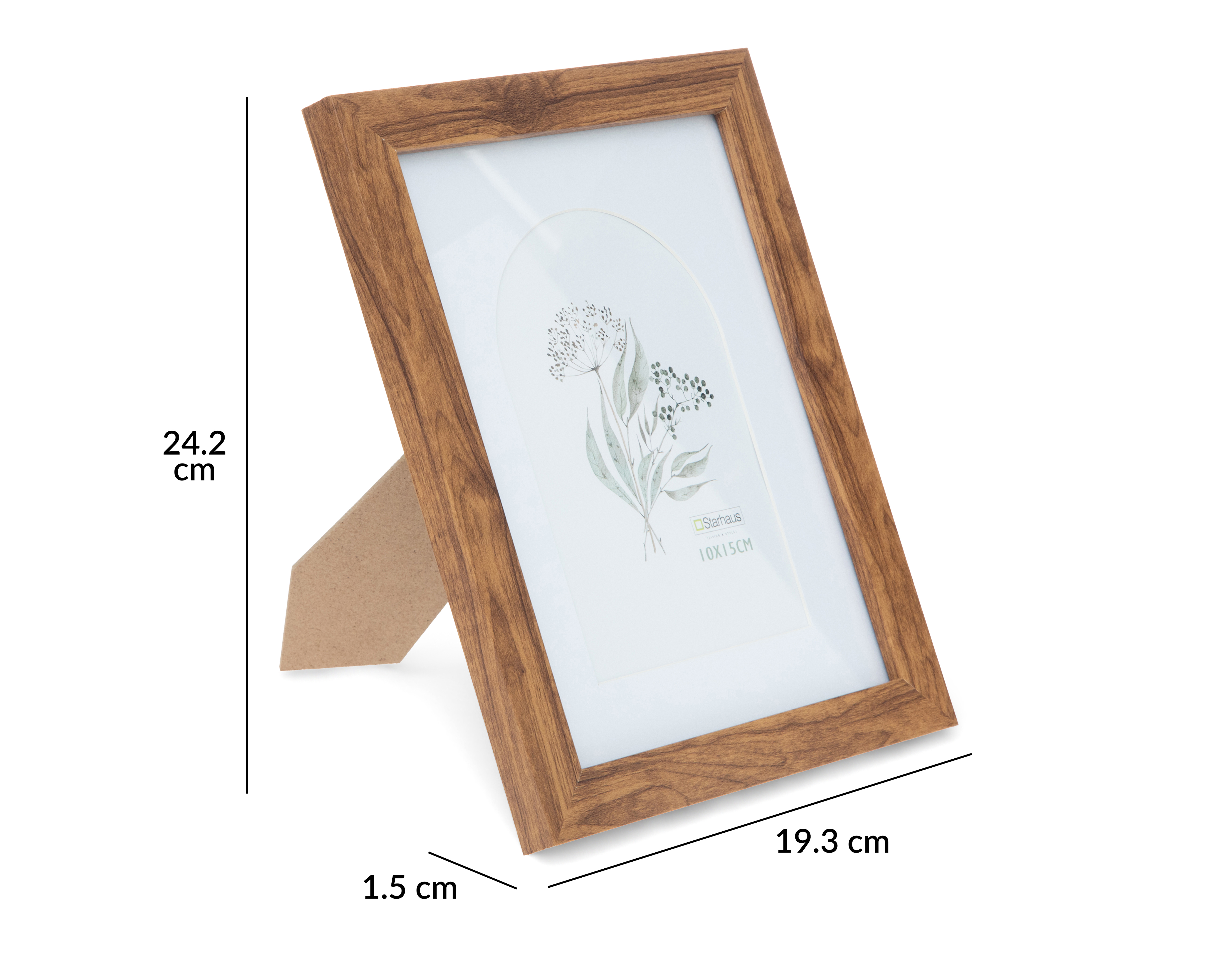 Foto 6 pulgar | Foto 5 | Portarretrato de Madera Starhaus 4 x 6 Pulgadas