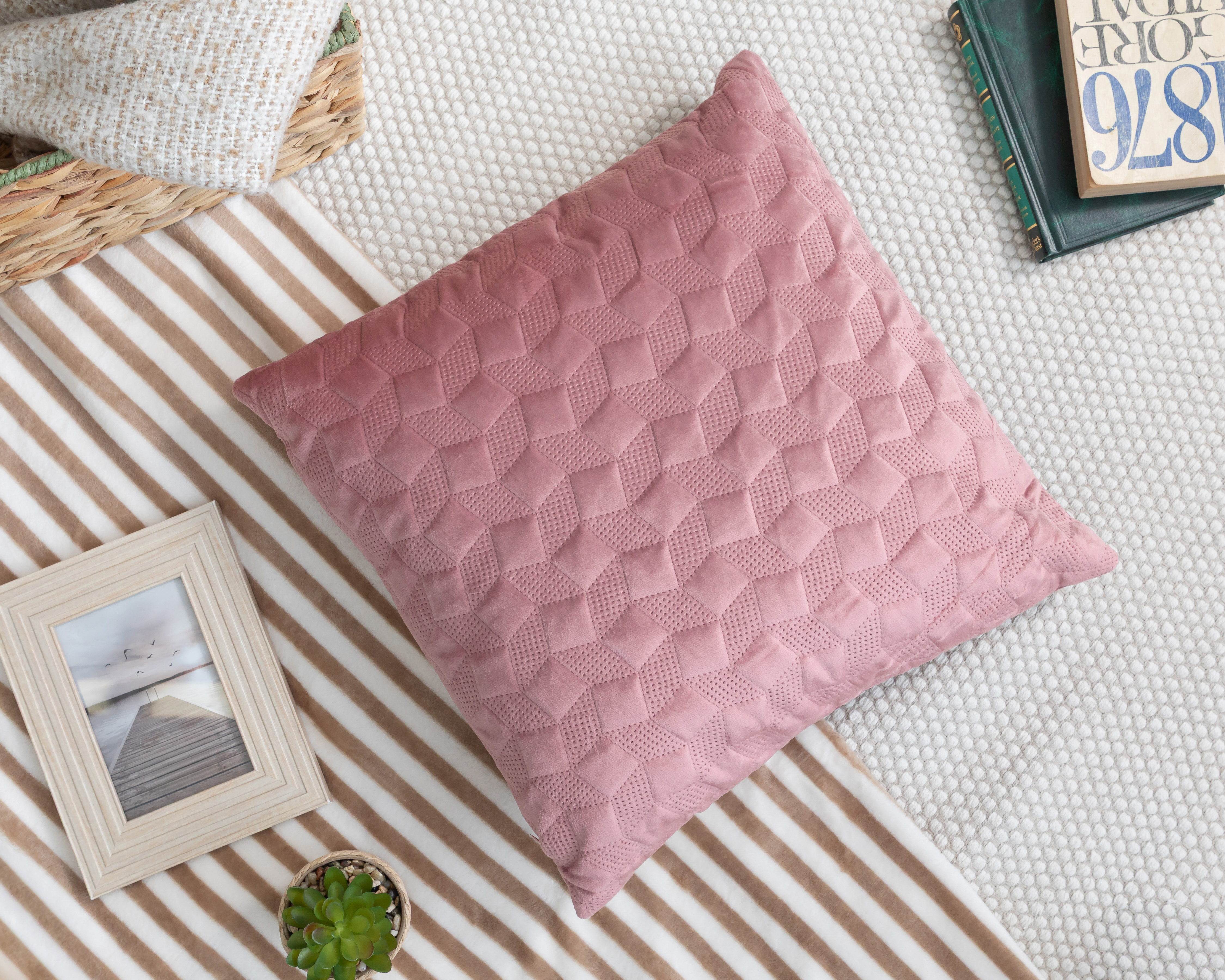 Foto 5 | Foto 5 | Cojín Decorativo Magenta