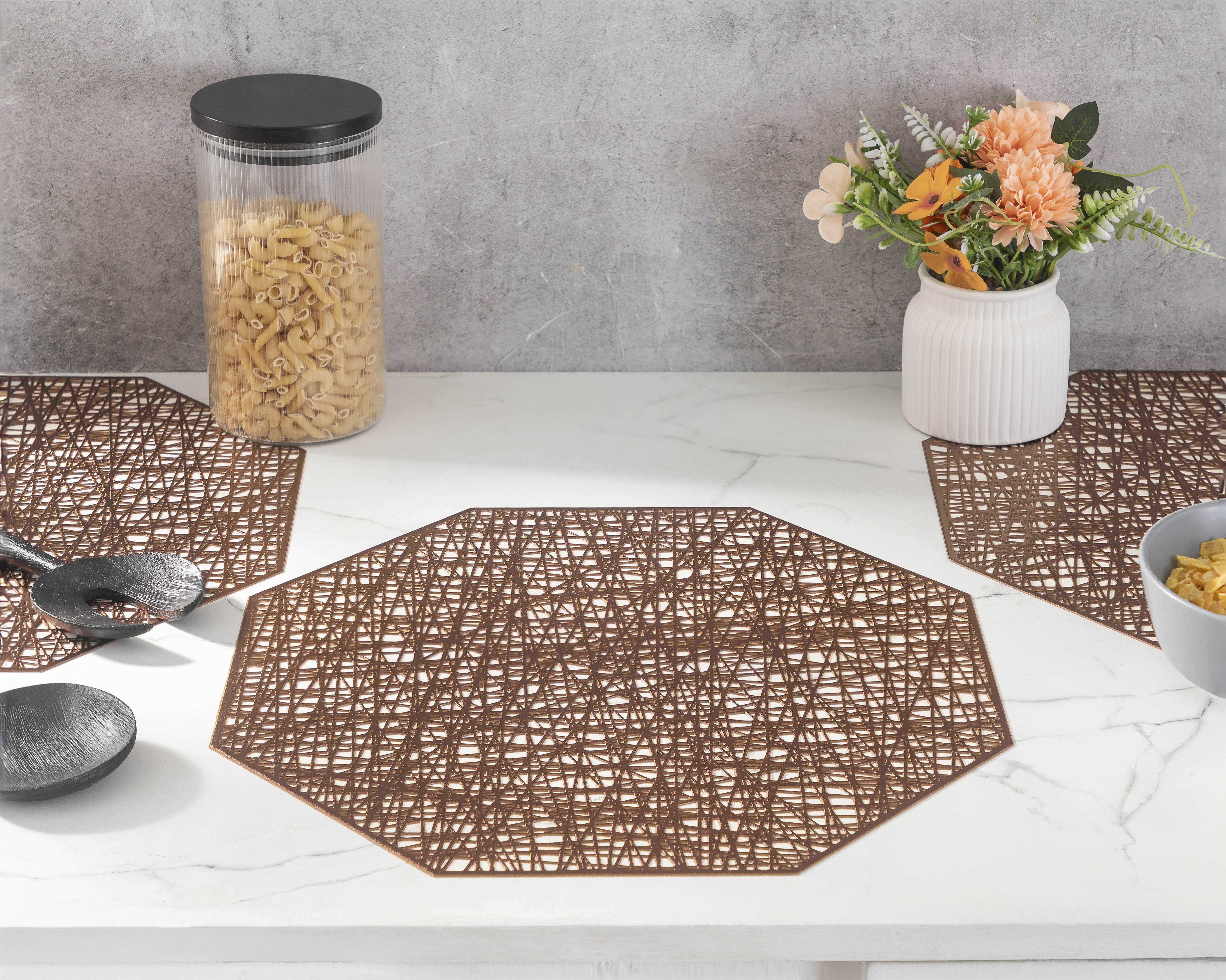 Foto 1 | Foto 1 | Mantel Individual Cobre Starhaus Haifa 4 Piezas