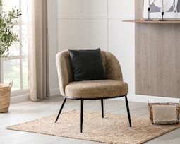 Sillón Ocasional Dorado Ikal Jazmin