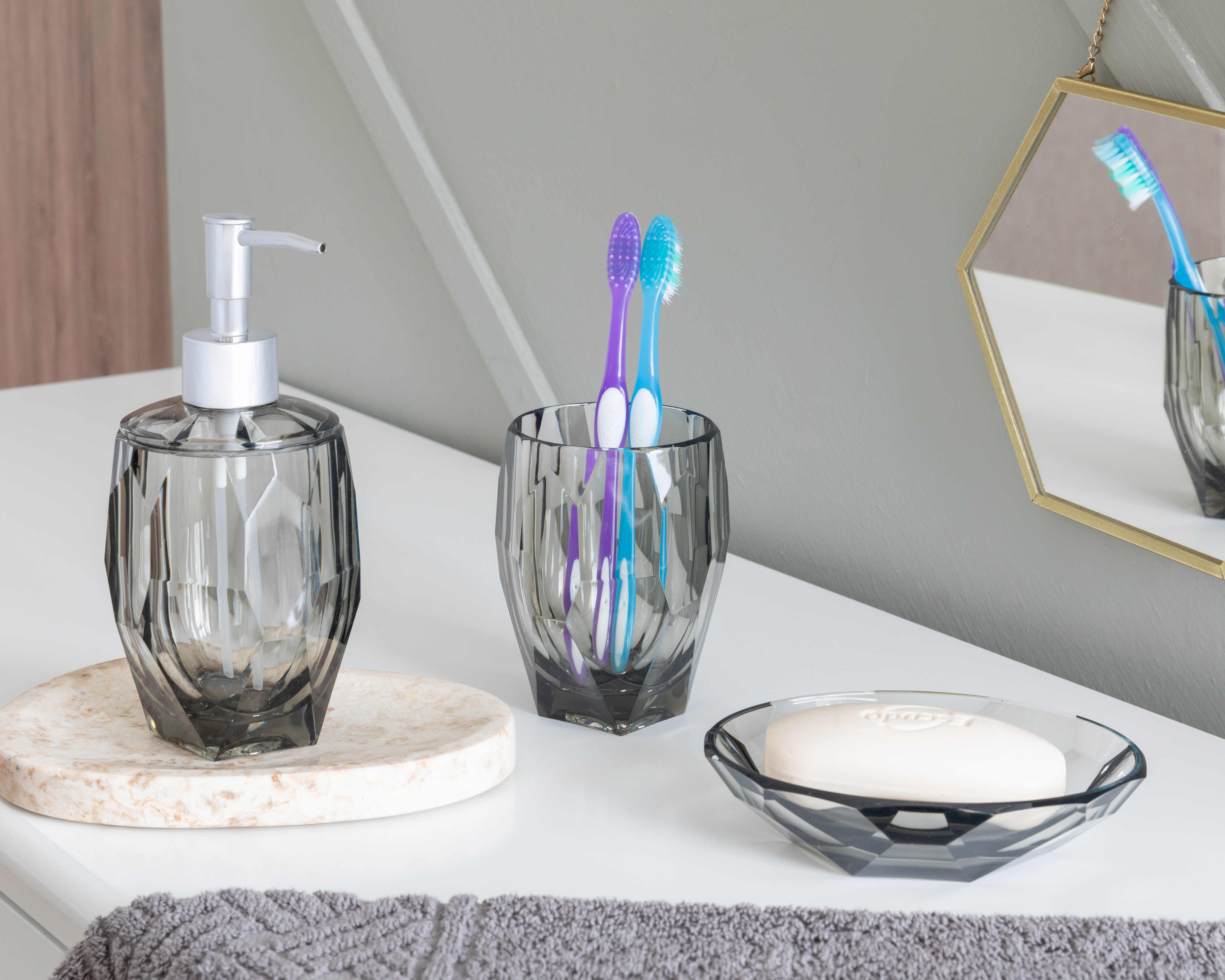 Foto 6 | Foto 6 | Accesorios de Baño Starhaus para Lavar Manos 3 Piezas