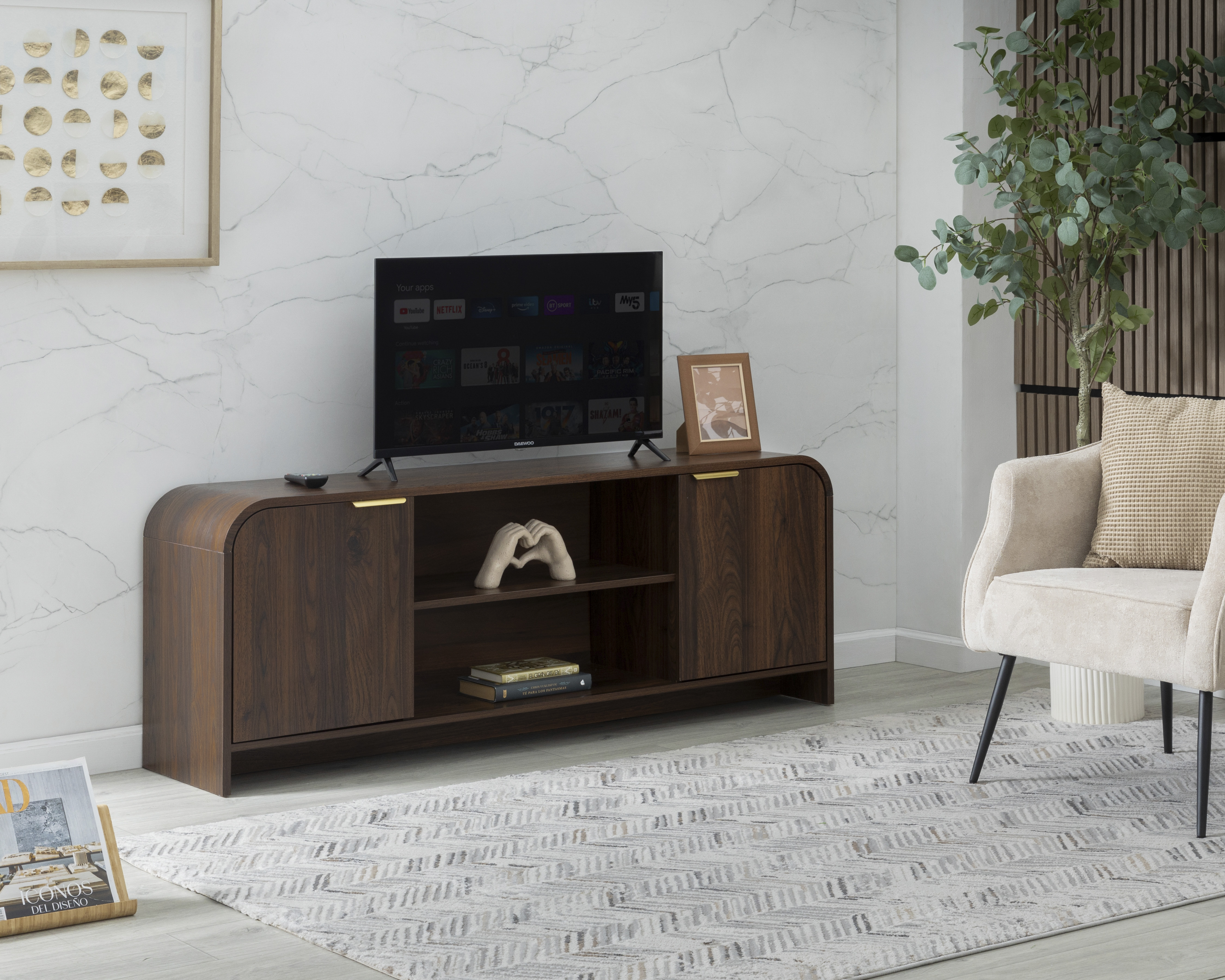 Mesa para TV de Madera Ikal Farid