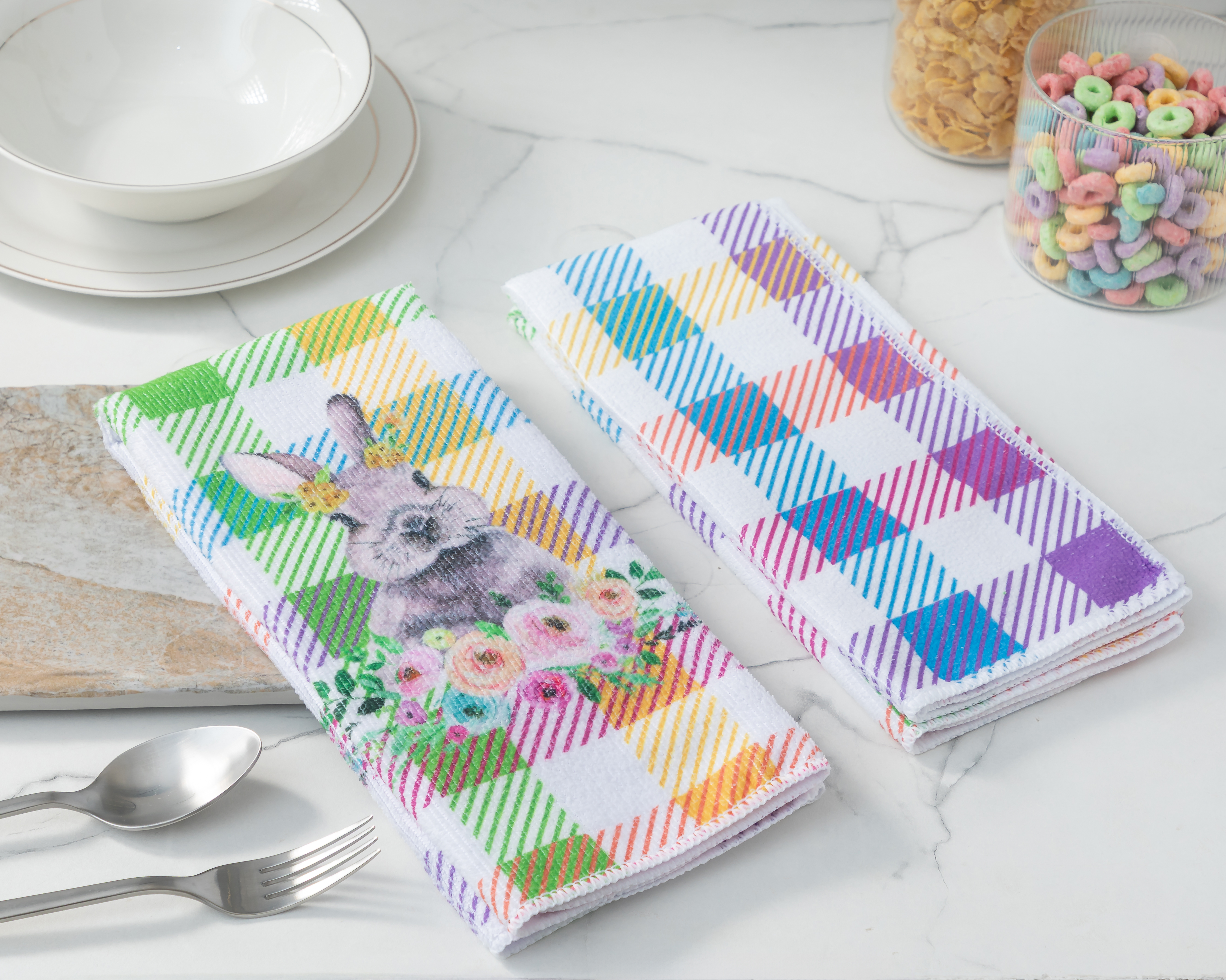 Foto 5 pulgar | Foto 4 | Toalla de Cocina Macedonia de Cuadros