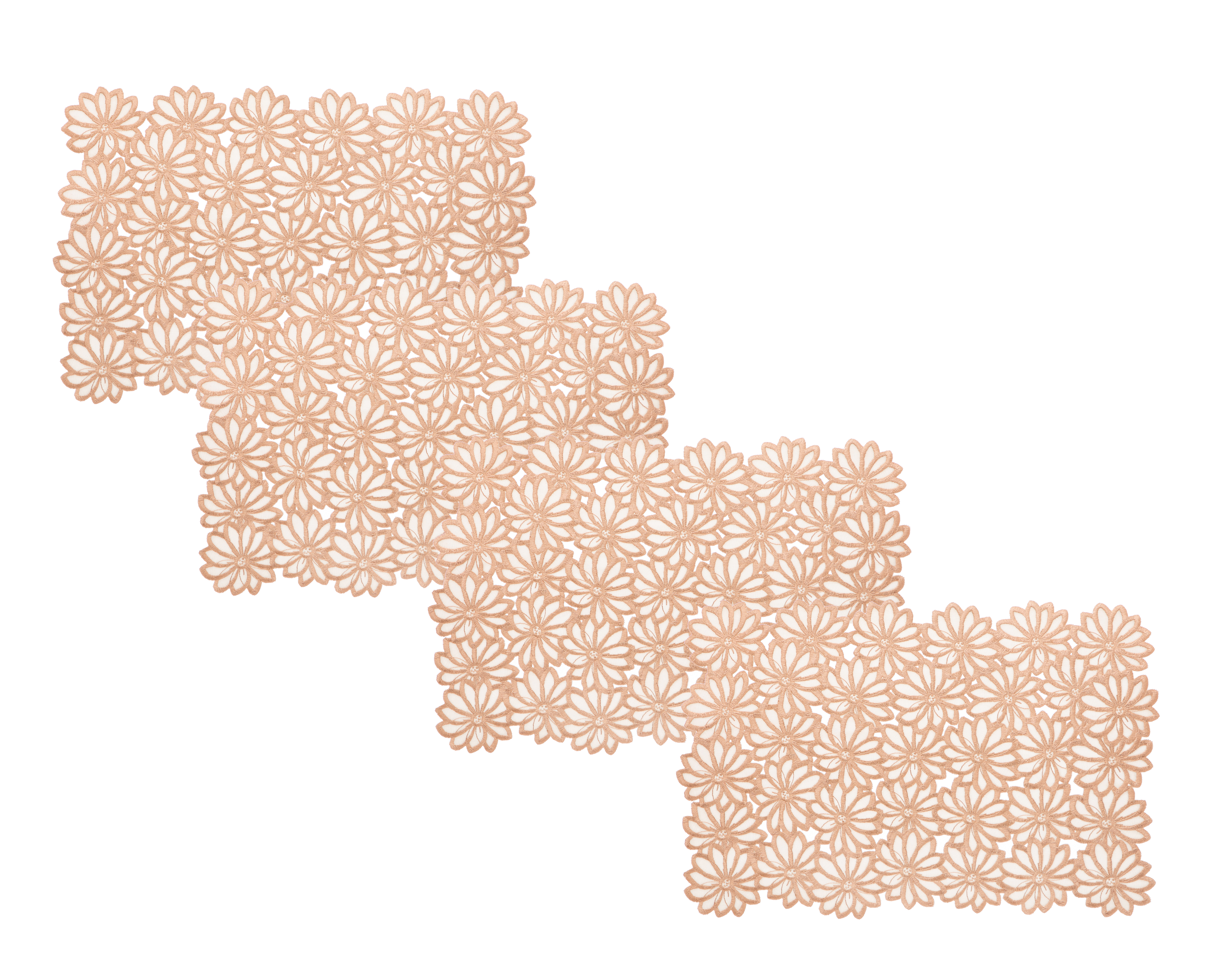 Foto 4 pulgar | Foto 3 | Mantel Individual Rosegold Starhaus Daisy 4 Piezas