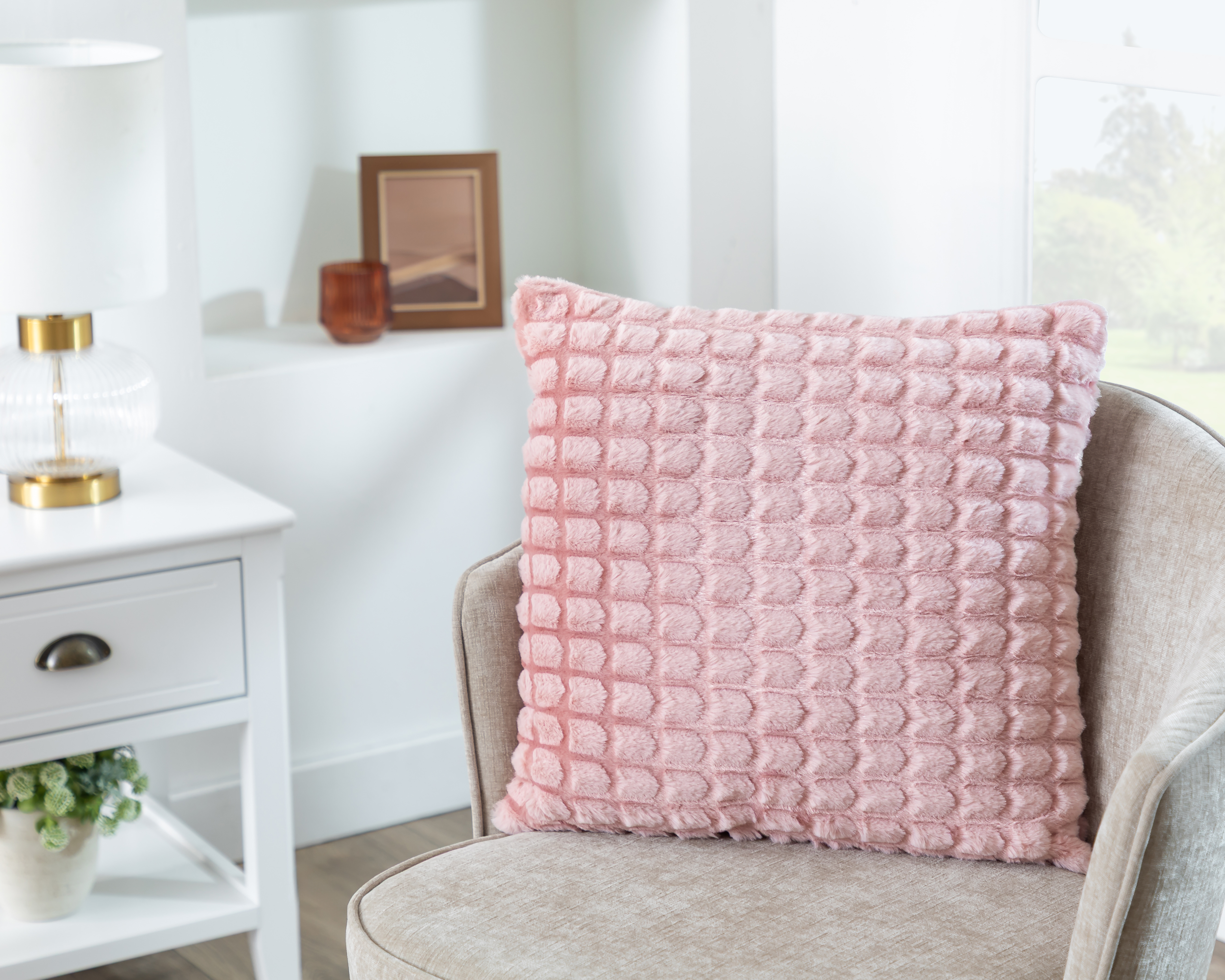 Foto 5 pulgar | Foto 4 | Cojín Decorativo Peach