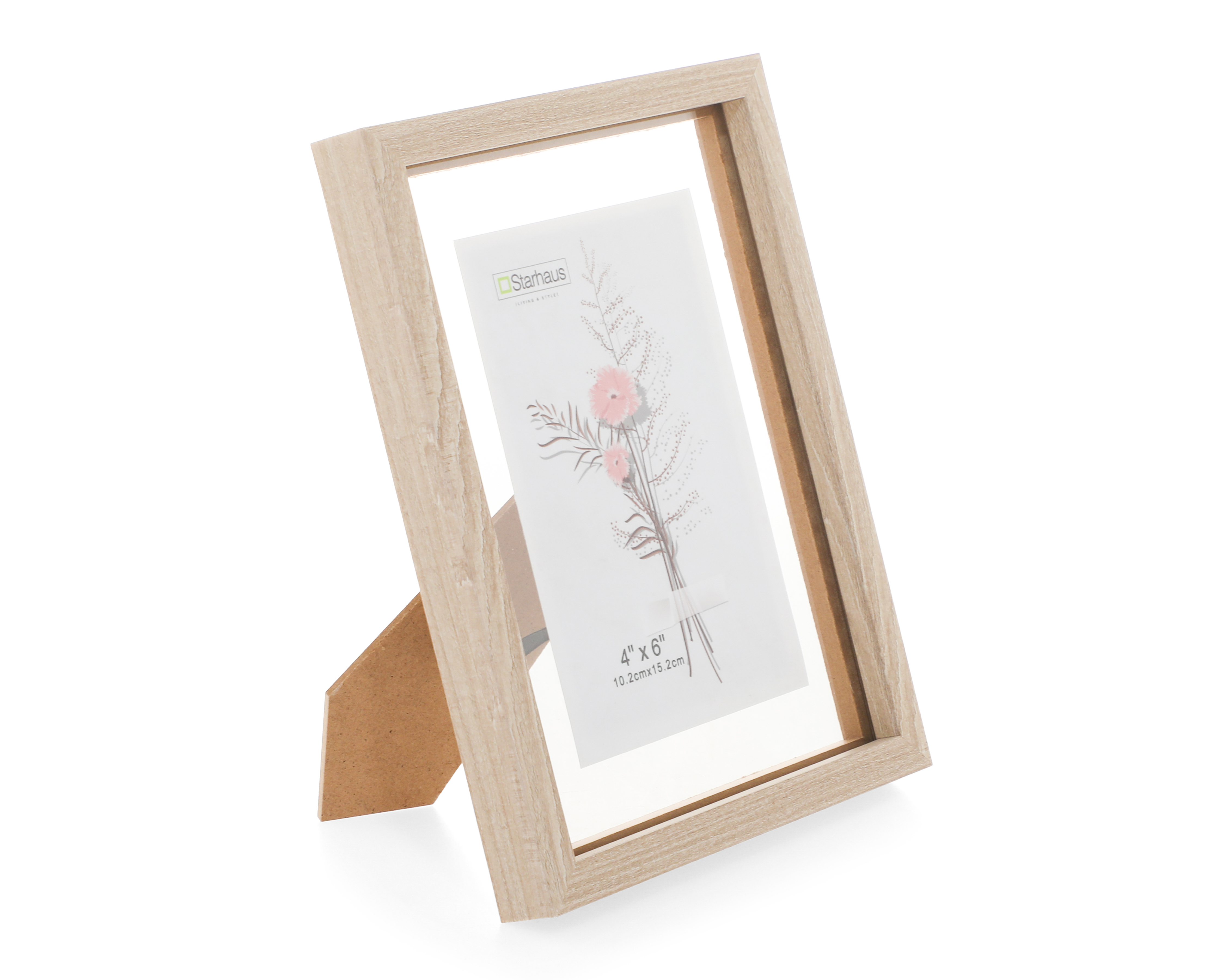 Foto 3 pulgar | Foto 2 | Portarretrato Starhaus de Madera 4 x 6 Pulgadas