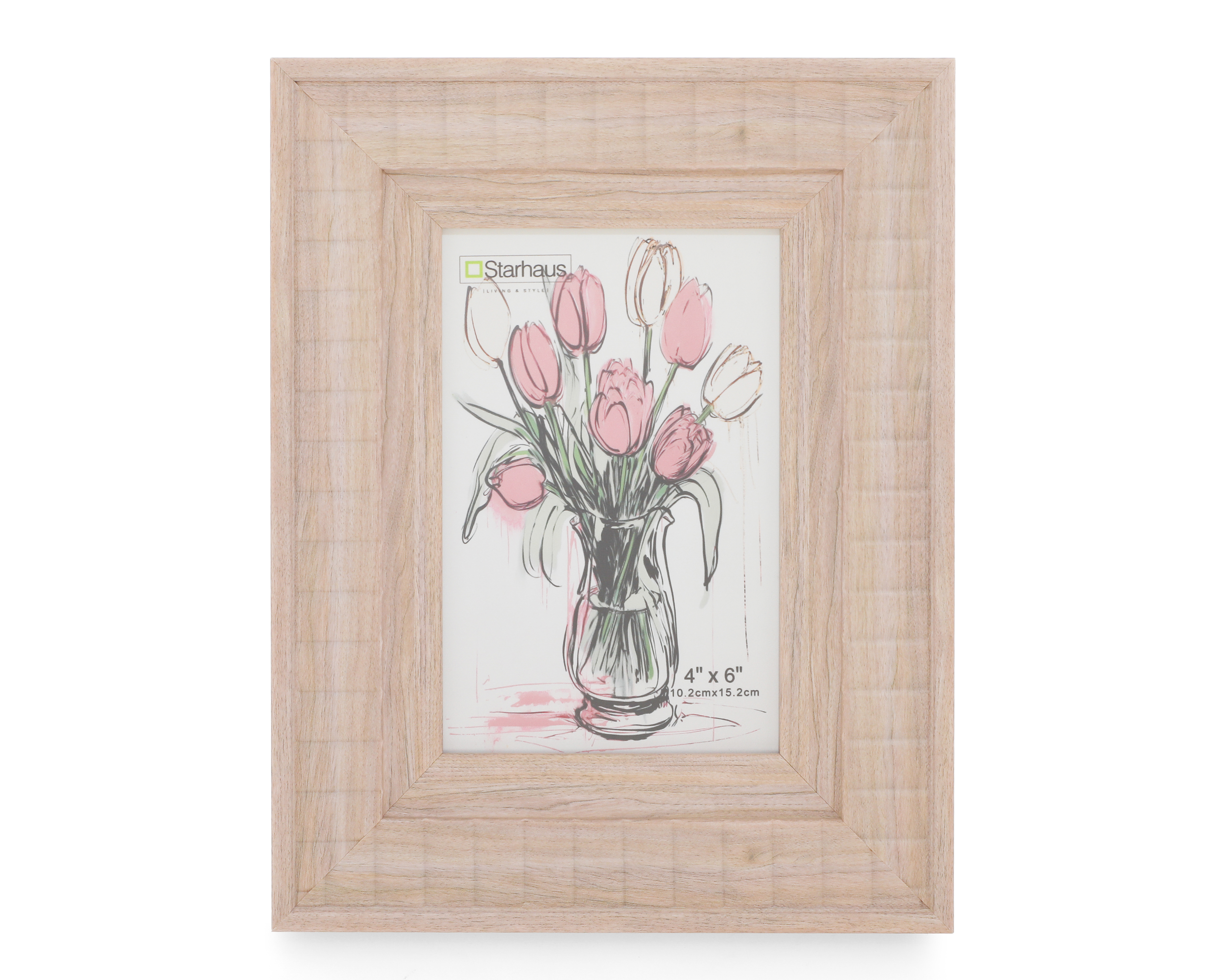 Foto 1 | Foto 1 | Portarretrato de Madera Starhaus 4 x 6 Pulgadas