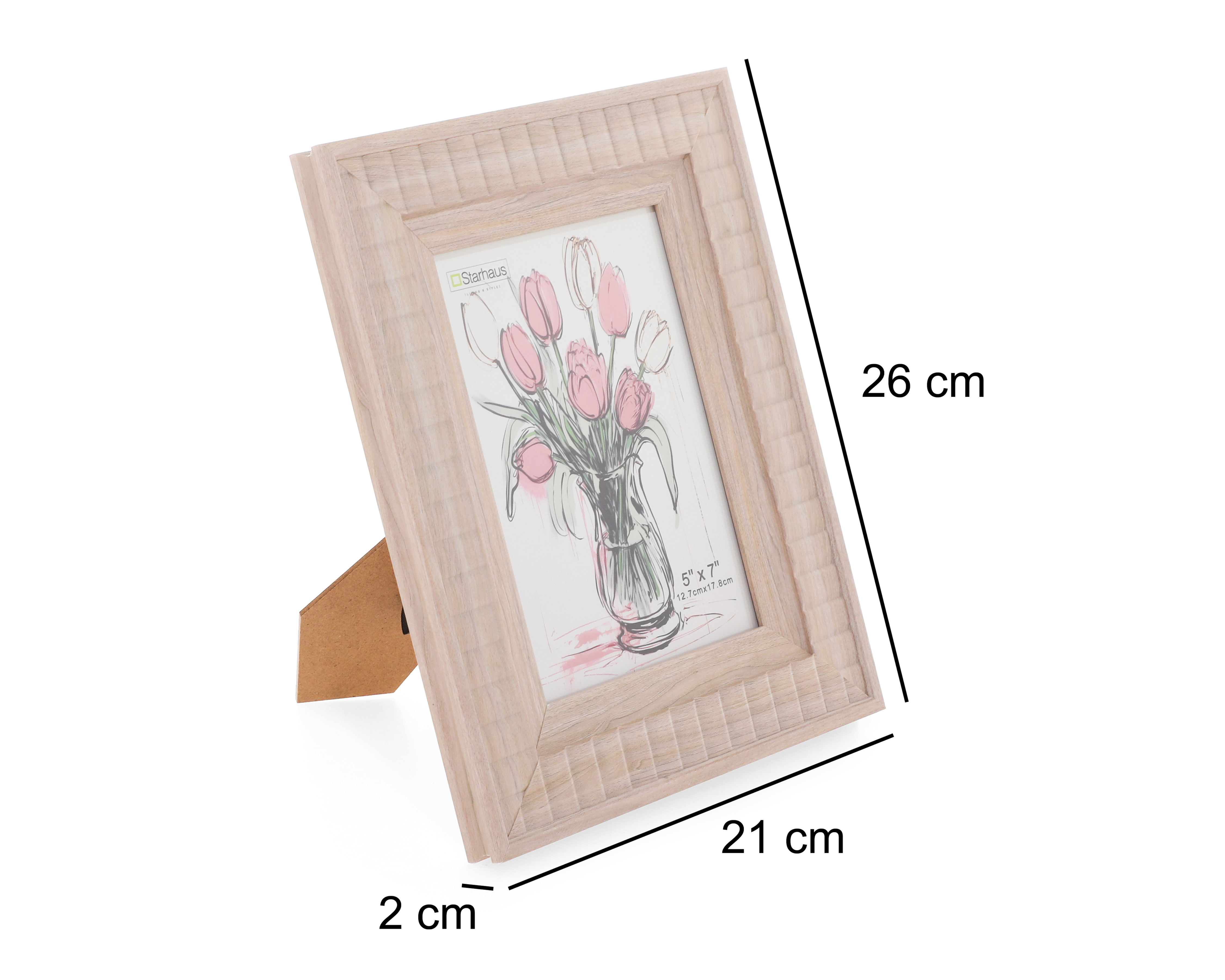 Foto 5 | Foto 5 | Portarretrato de Madera Starhaus 5 x 7 Pulgadas