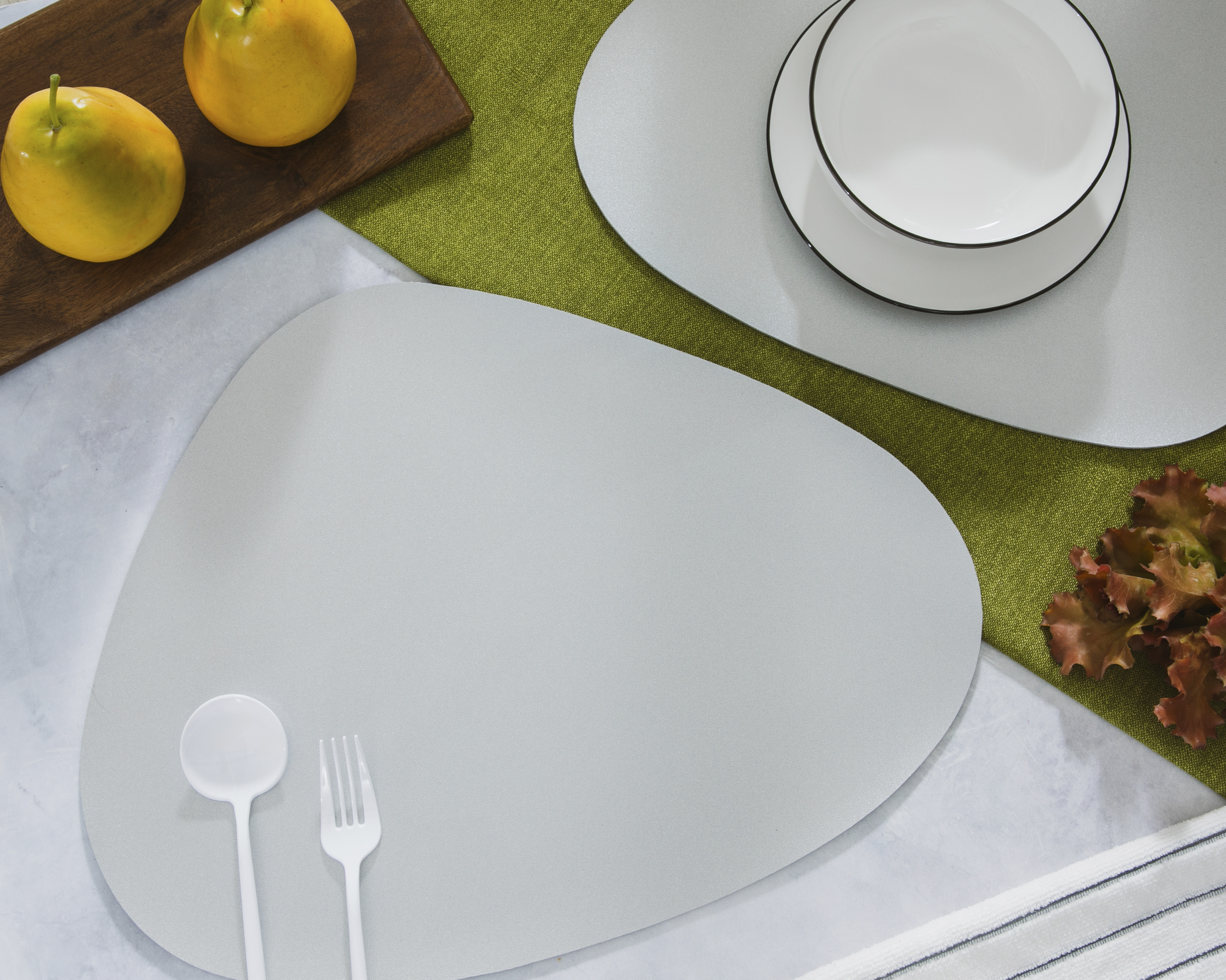 Foto 1 | Foto 1 | Mantel Individual Plateado Starhaus Nigeria 4 Piezas