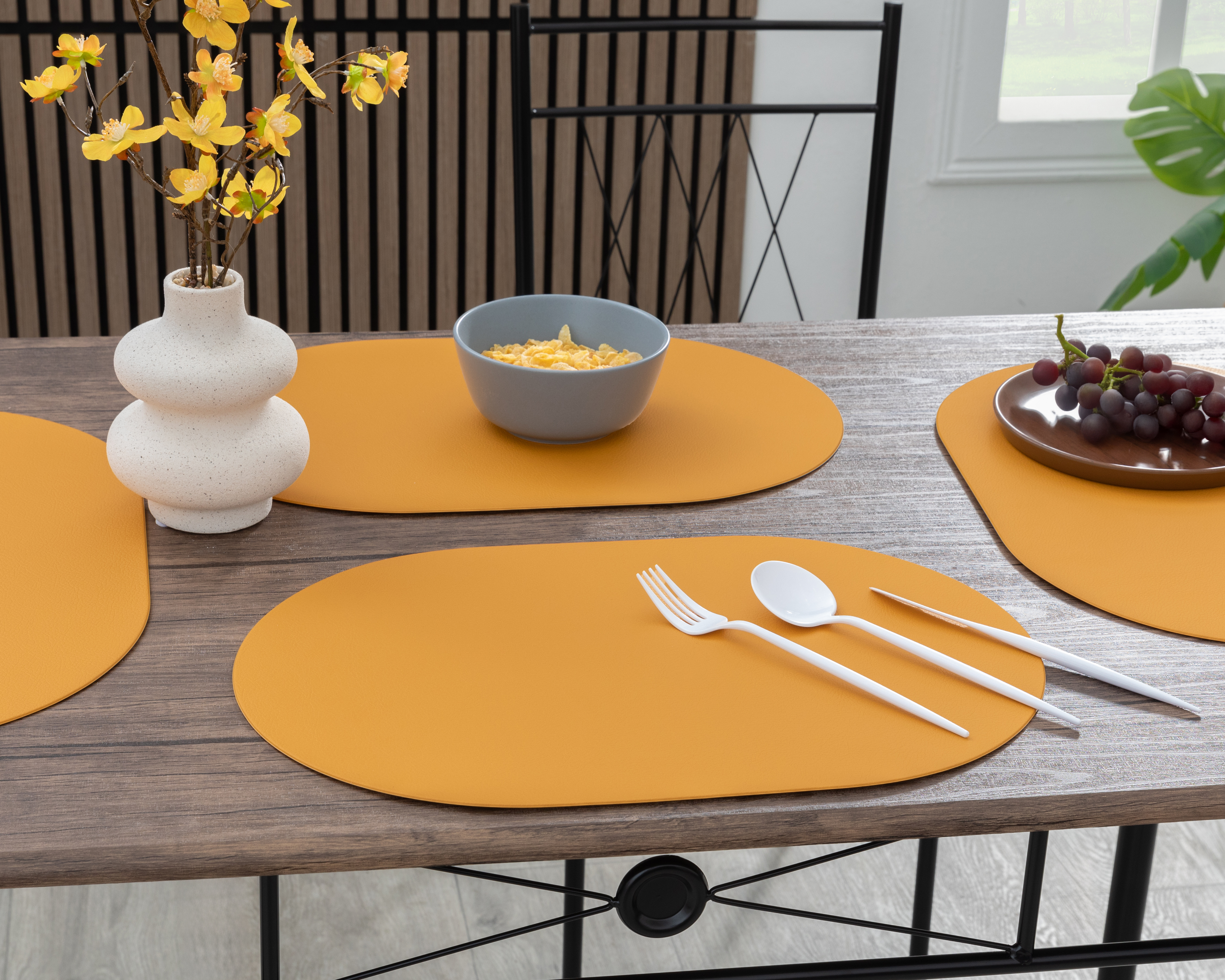 Foto 2 pulgar | Foto 1 | Mantel Individual Anaranjado Starhaus Zambia 4 Piezas