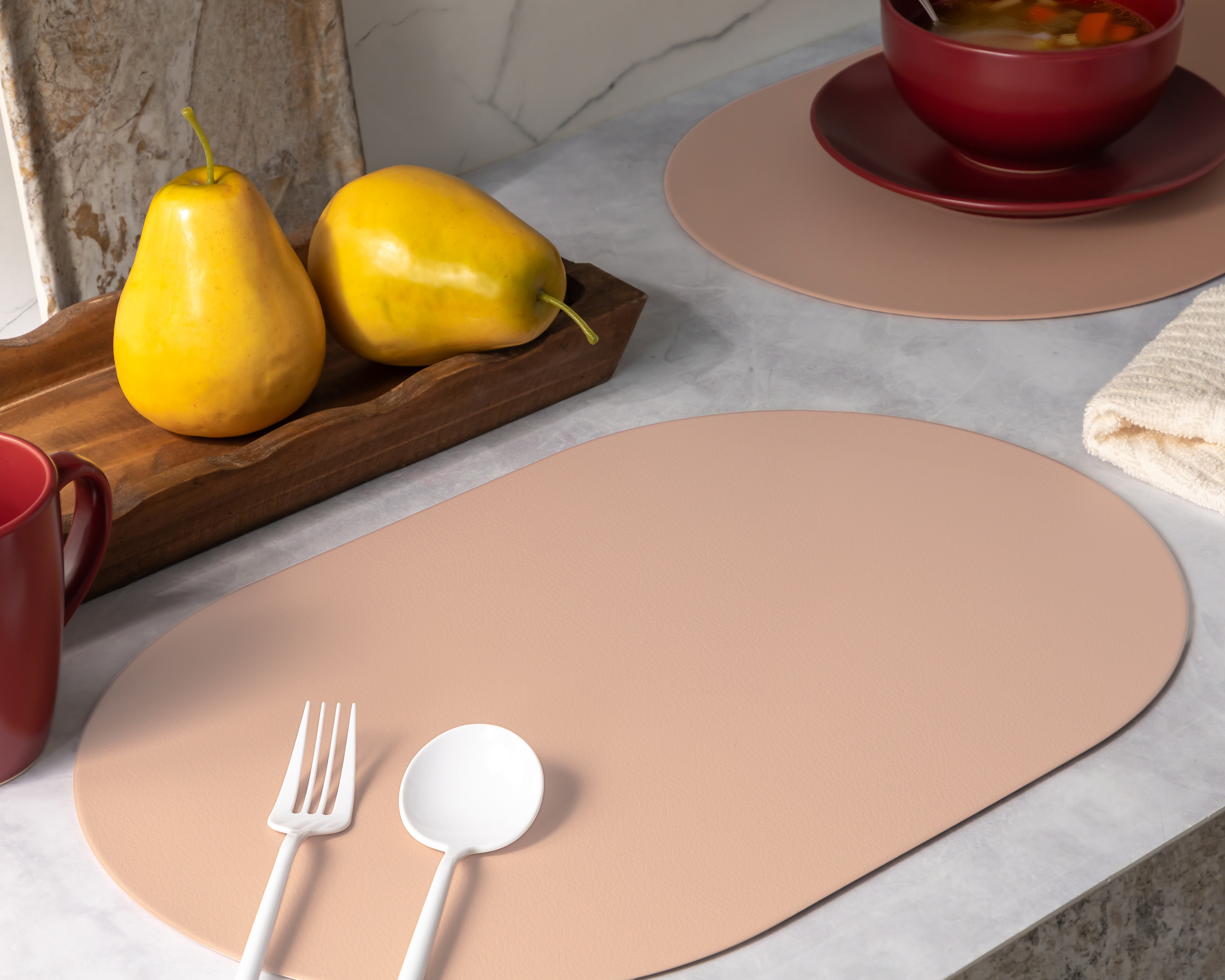 Foto 1 | Foto 1 | Mantel Individual Rosa Starhaus Zambia 4 Piezas