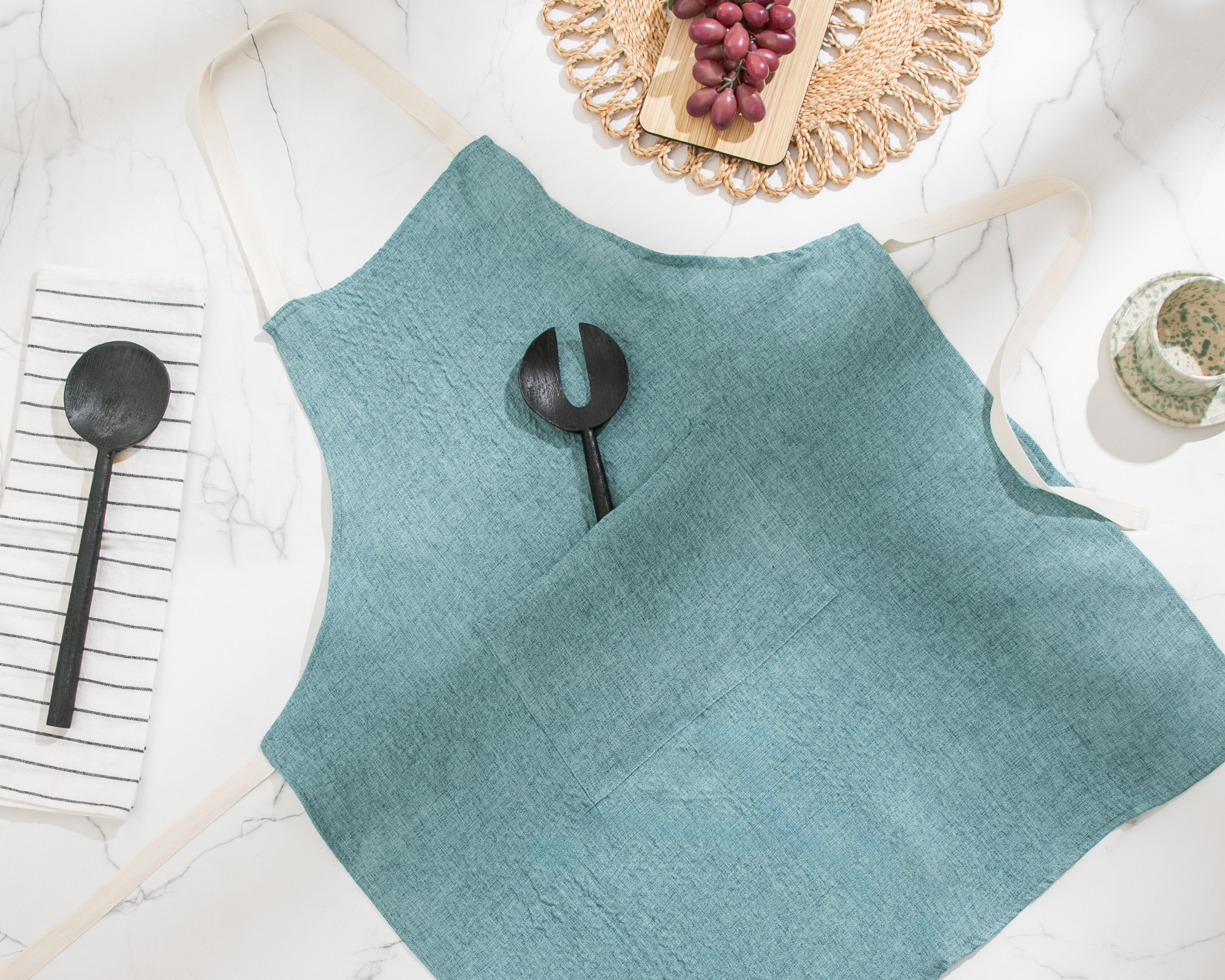 Foto 4 | Foto 4 | Mandil de Cocina Nashville de Poliéster Azul