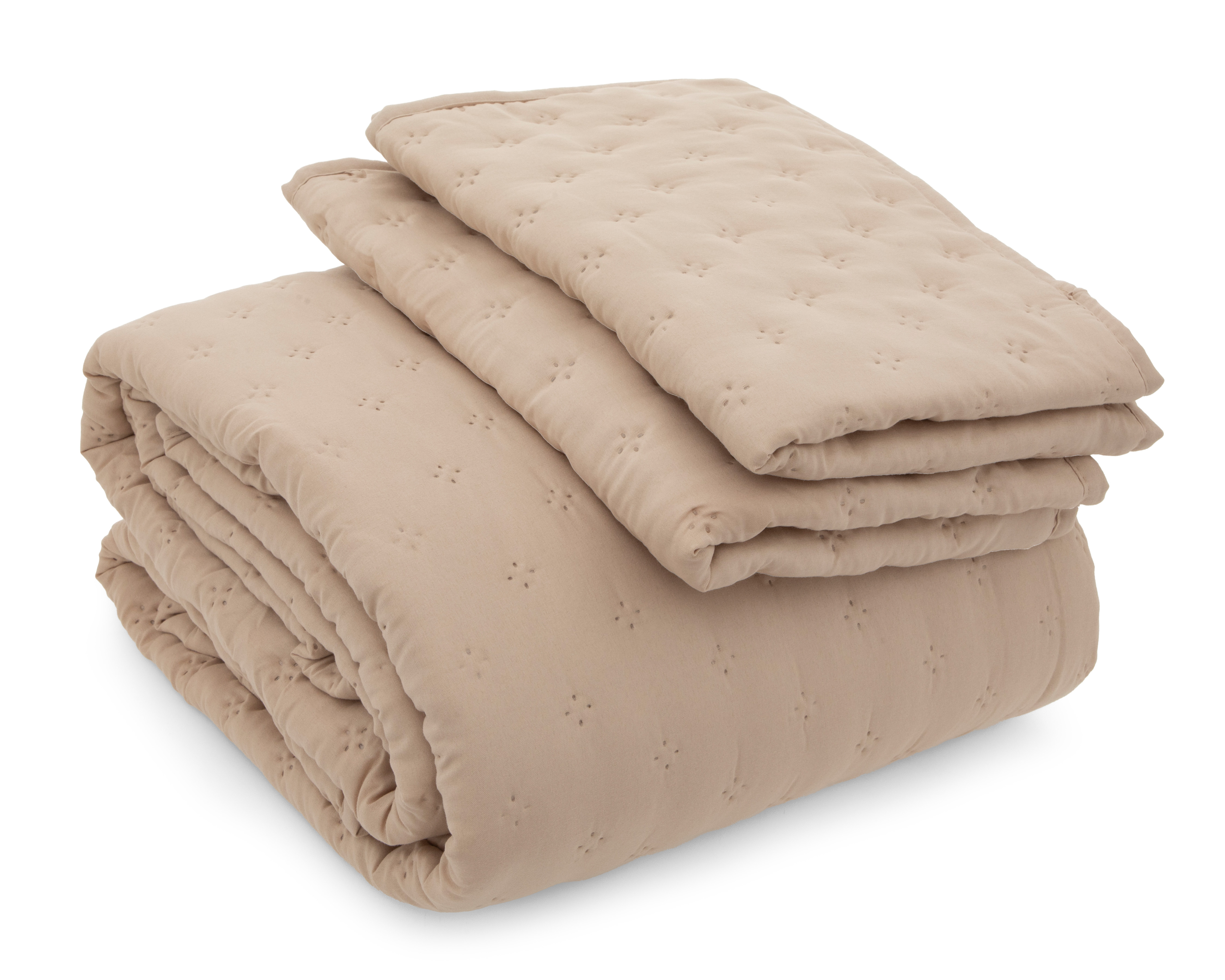 Foto 3 pulgar | Foto 2 | Colcha King Size con Fundas para Almohada Starhaus Calma Arena  3 Piezas